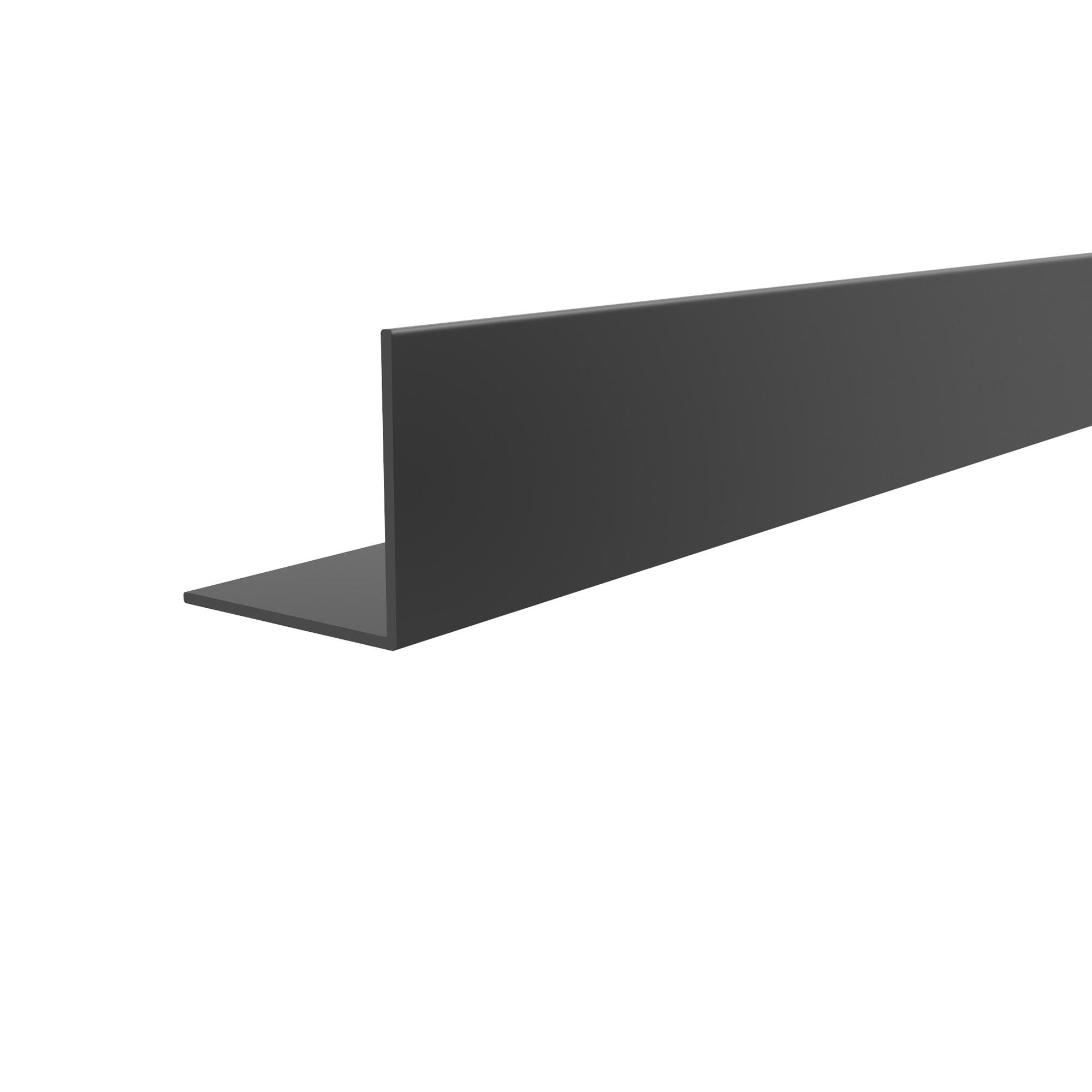 ANGULO PVC NEGRO 25X25X1MM 2,6M - 3