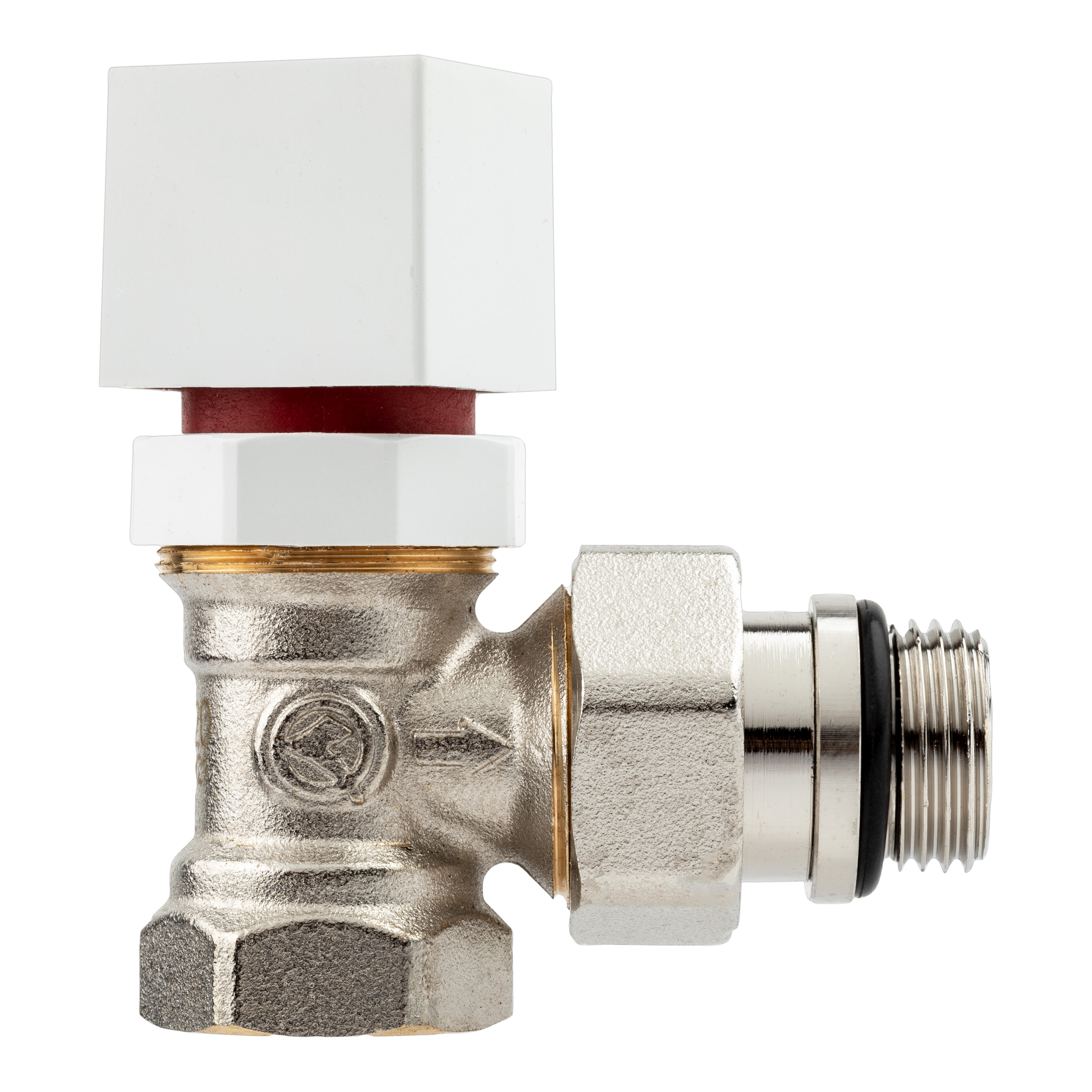 VÁLVULA TERMOSTÁTICA DOBLE REGLAJE ESCUADRA HEMBRA Ø 1/2