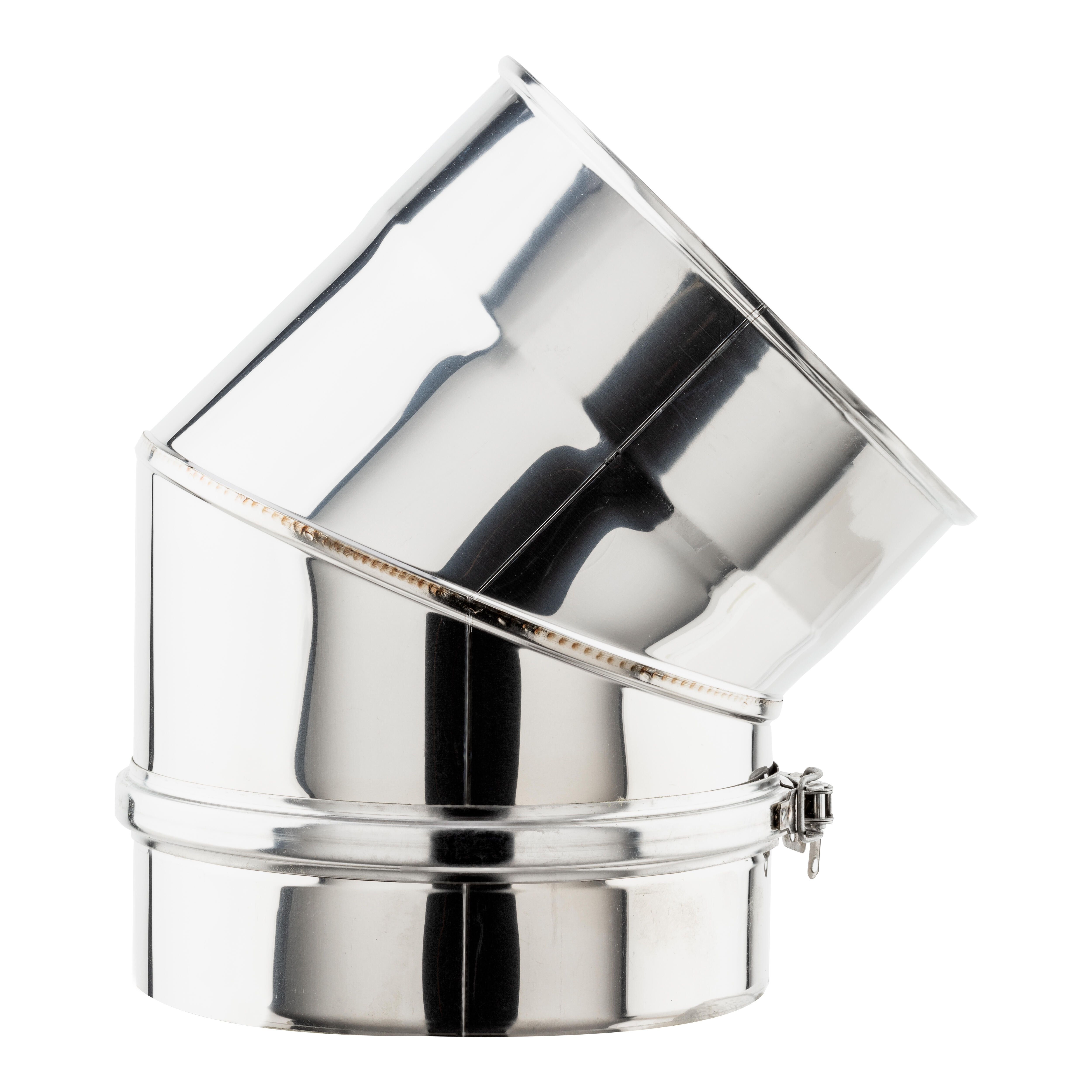 CODO 45º PARED DOBLE Ø125MM INOX 304 - 2