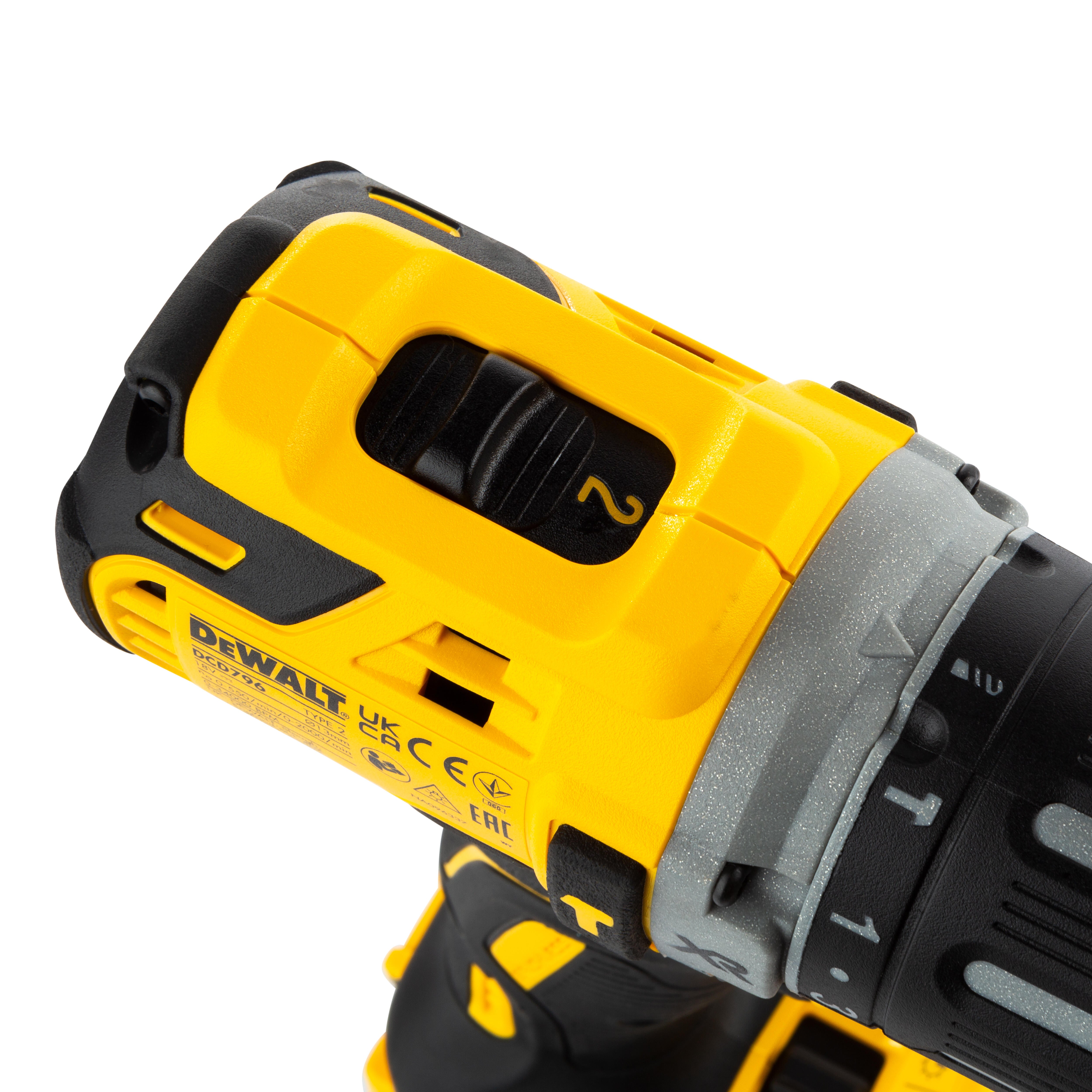 TALADRO PERCUTOR BATERÍA DEWALT DCD796D2-QW 18V BRUSHLESS 2AH - 9