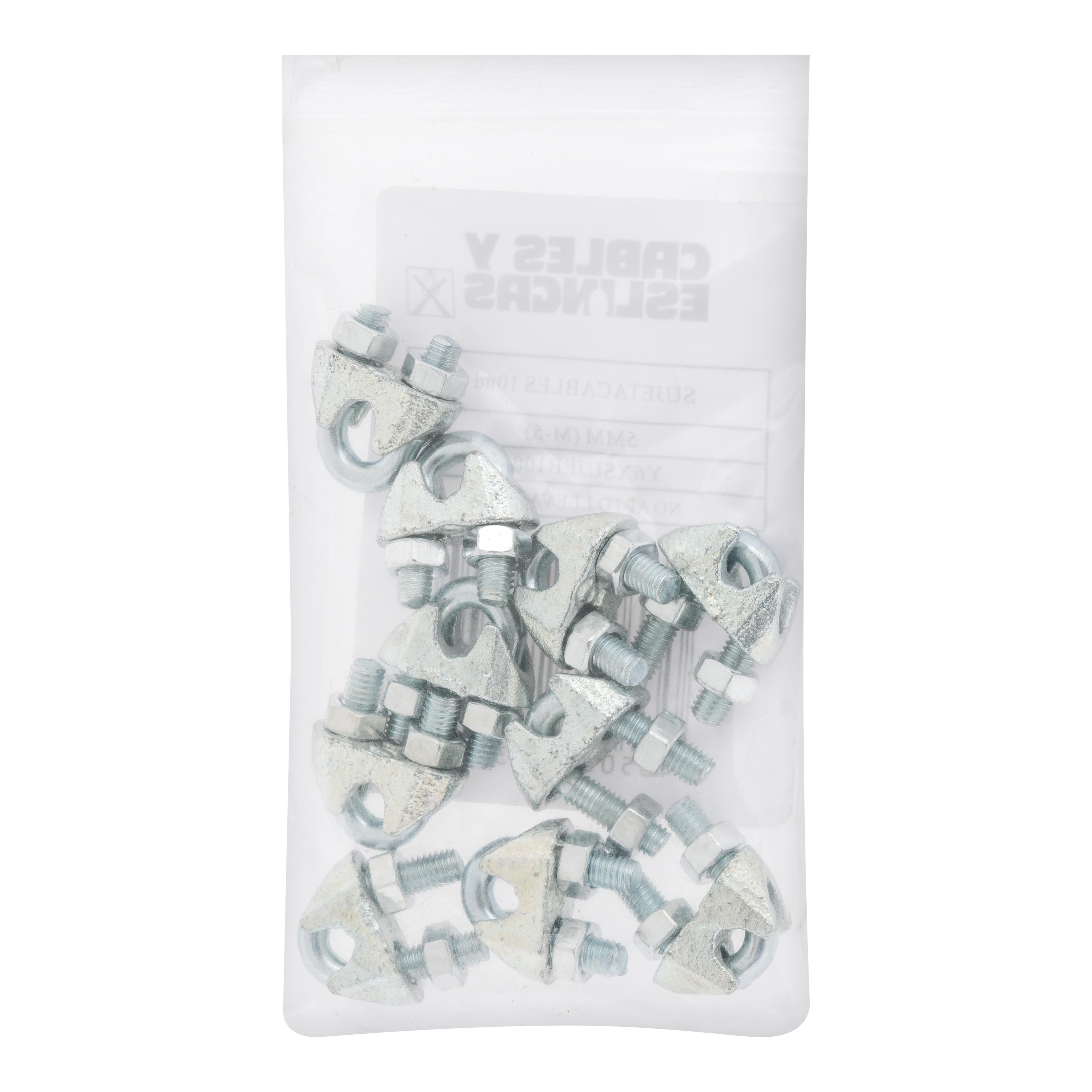 SUJETACABLE ESTRIBO DIN 741 GALVANIZADO 5 MM. 10 UDS - 3