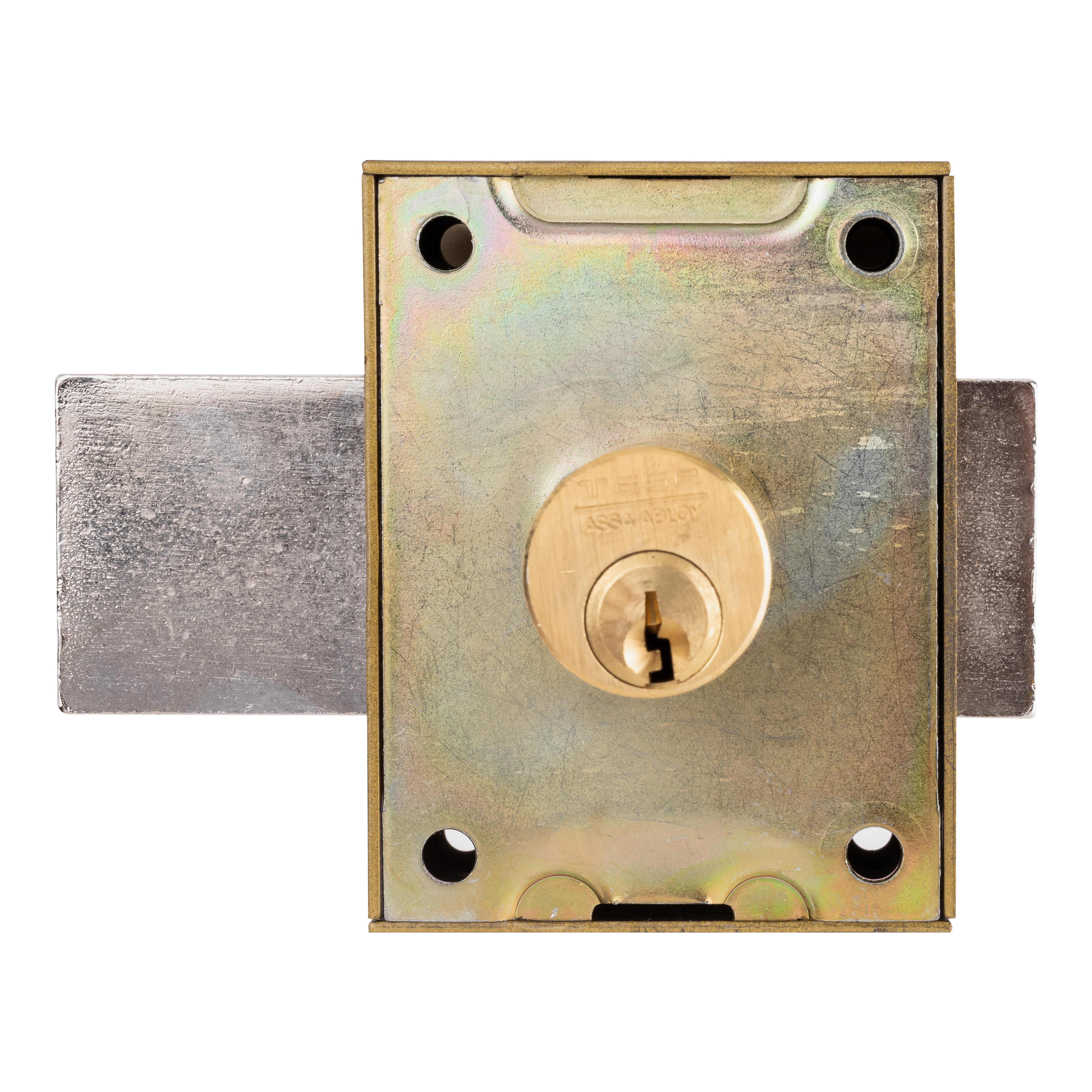 CERROJO SOBREPONER APERTURA BOTON Y CILINDRO 2101 TESA - 3