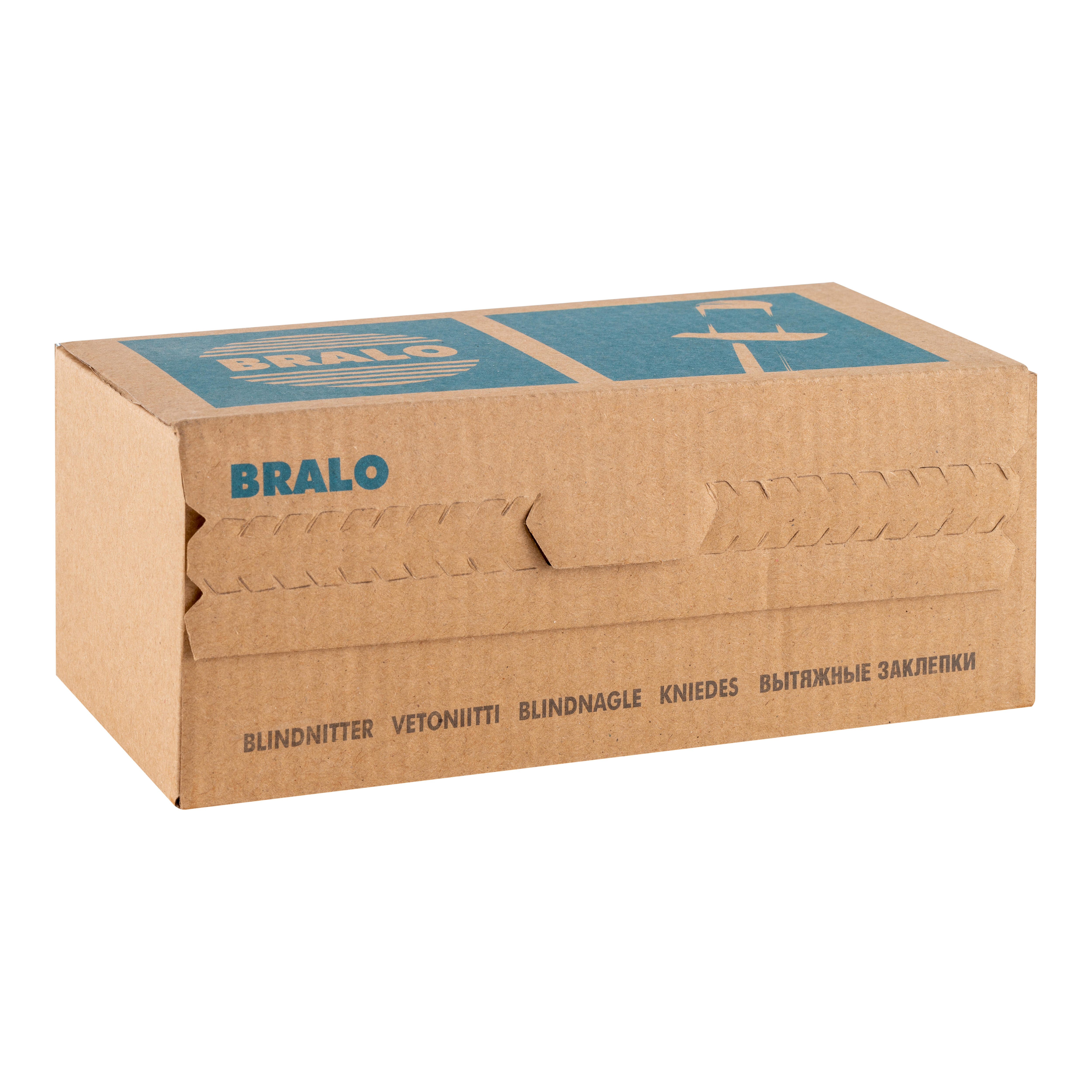 REMACHES ALUMINIO Y ACERO 4 X 12  MM. BRALO. 500 UDS - 2