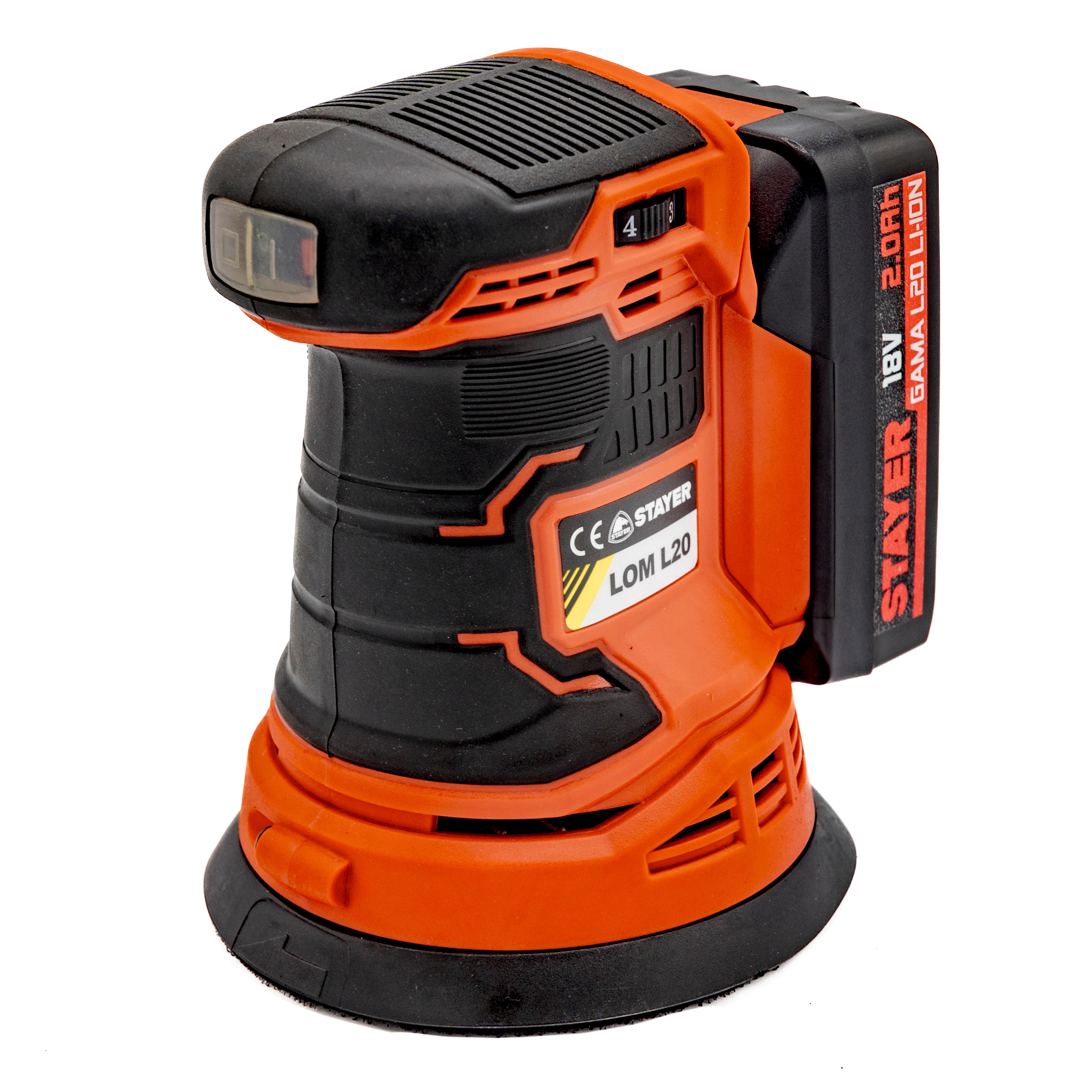 LIJADORA EXCENTRICA 18V STAYER LOM L20  - 2