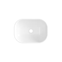 LAVABO SOBREPONER OVALADO 46.5X34X12CM BLANCO MATE - 5