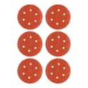 6 DISCOS DE LIJA 125MM 8 AGUJEROS GRANO 60 - 2