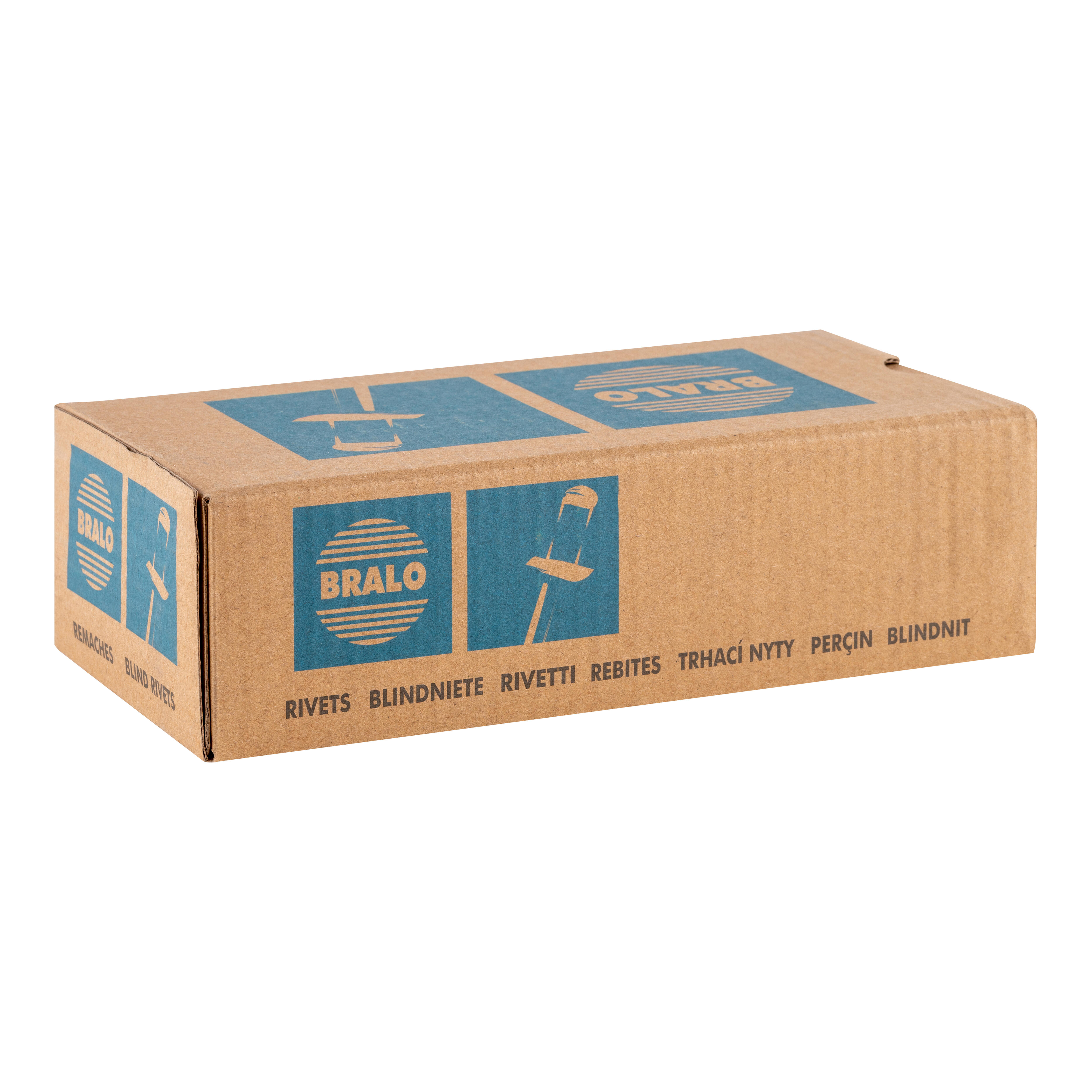 REMACHES ALUMINIO Y ACERO 4 X 10  MM. BRALO. 500 UDS - 2