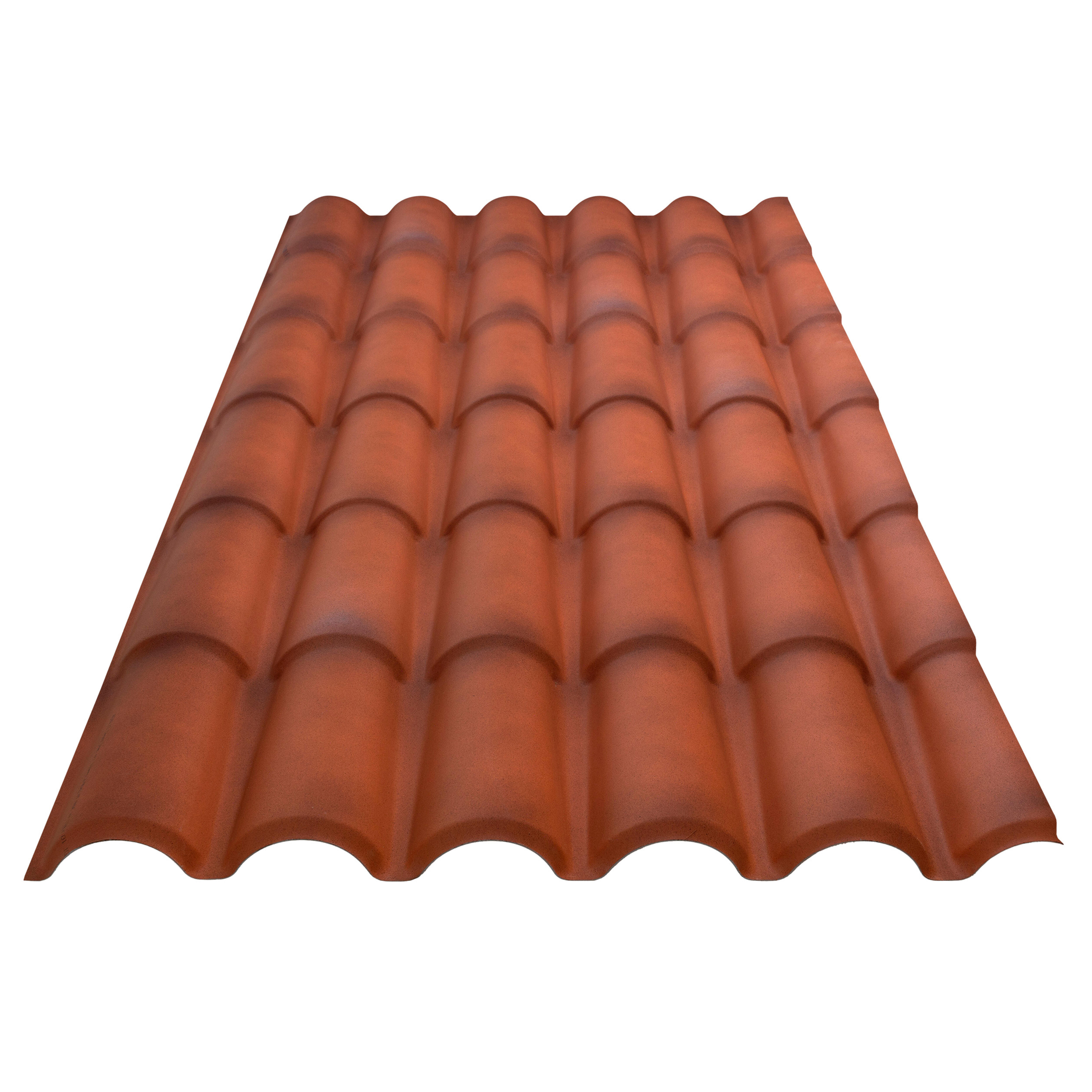 PLACA TEJA ICOPPO 2,09X0,99M ENVEJECIDA - 2