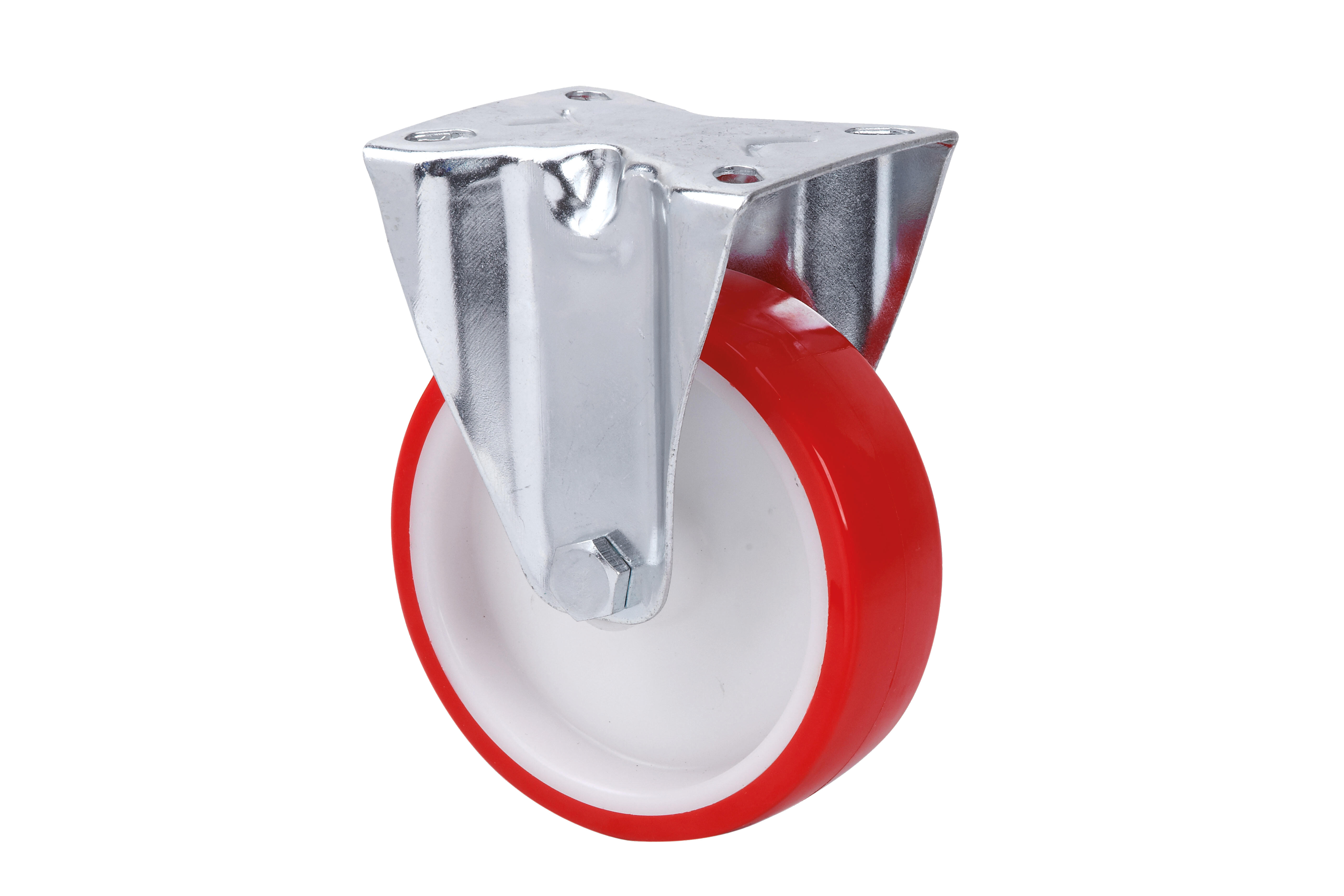 RUEDA 80MM POLIURETANO. HASTA 100KG. LLANTA ACERO - 2