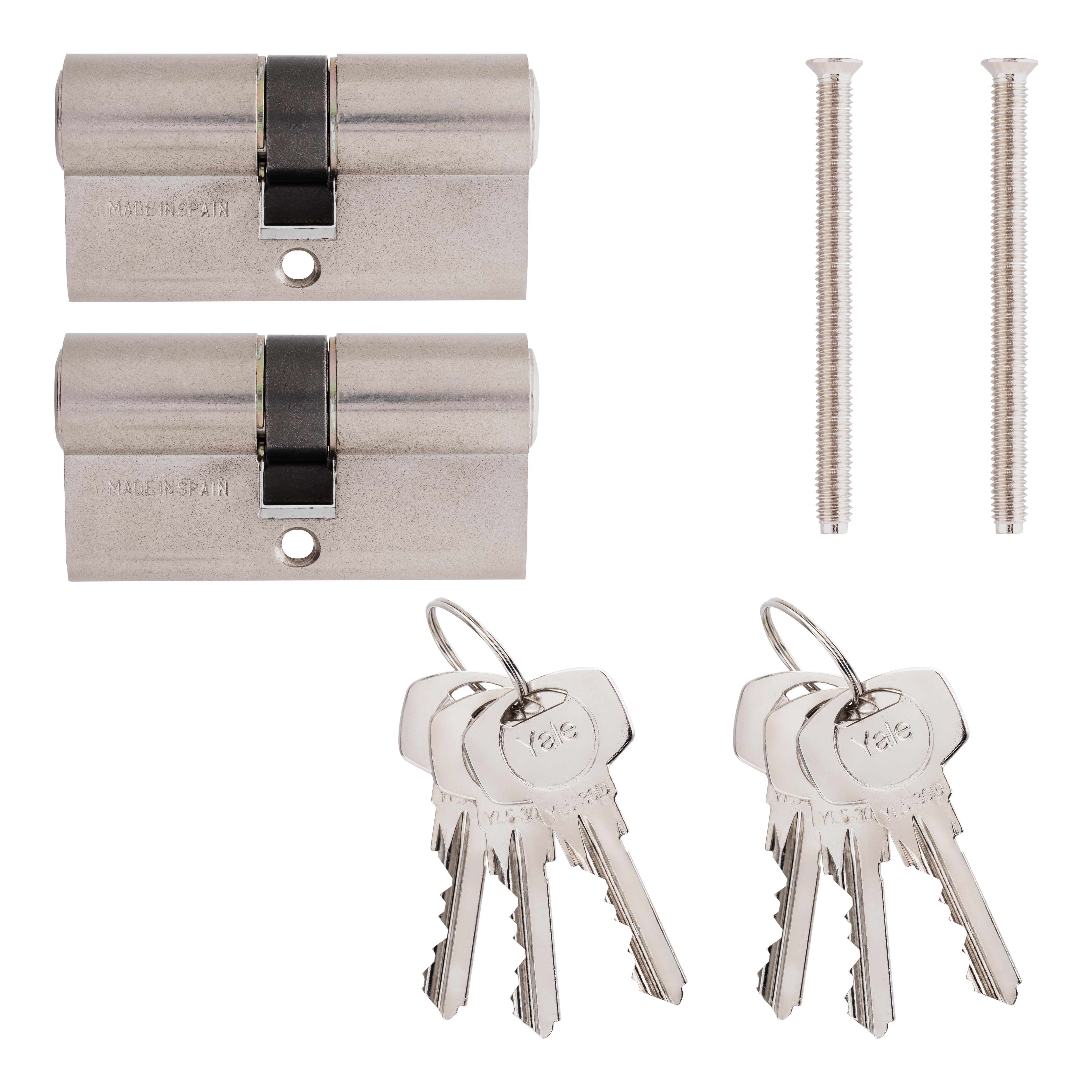 BOMBÍN CERRADURA 30X30MM CON 3 LLAVES YALE - 5