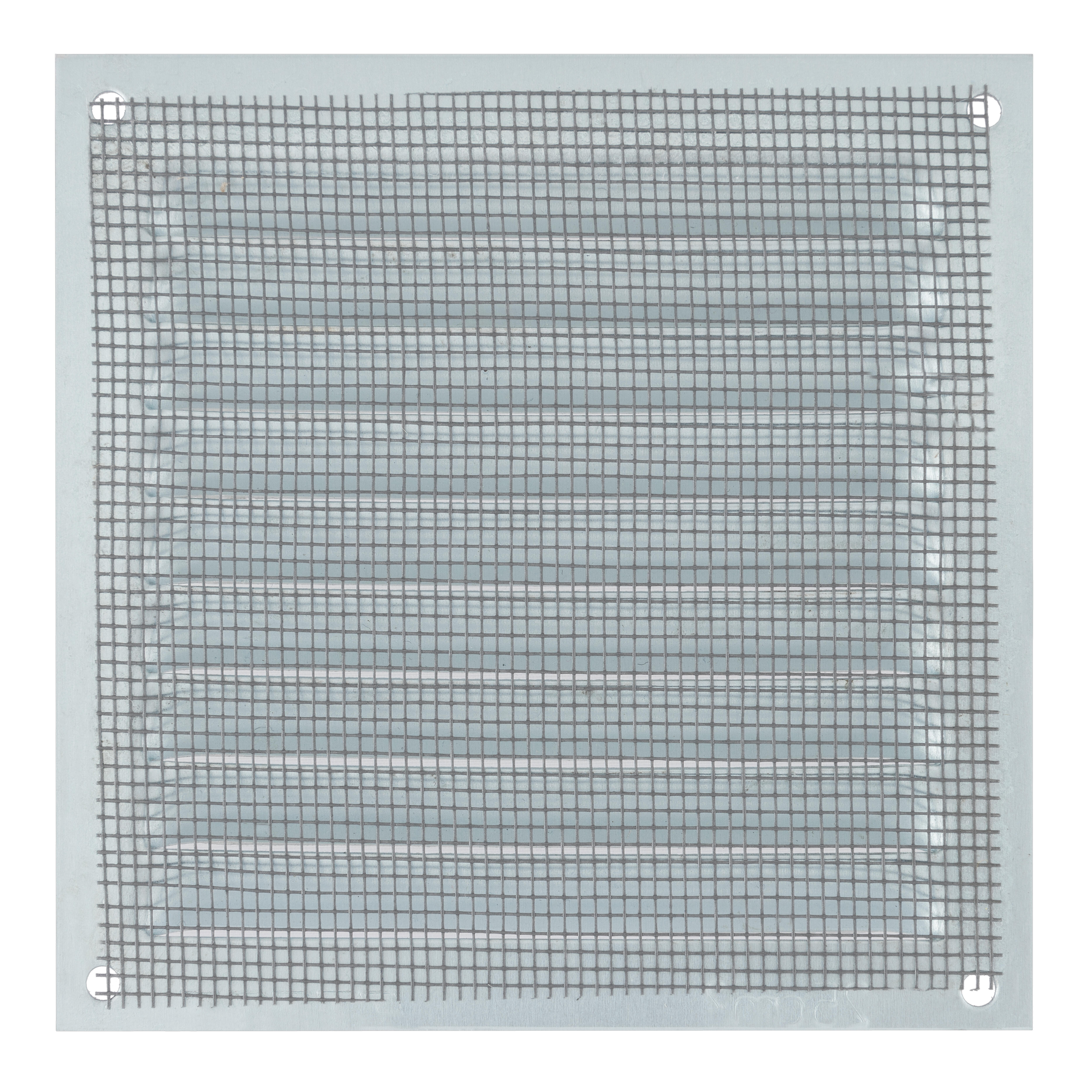 REJILLA DE VENTILACION CON MOSQUITERA SOBREPONER ALUMINIO BLANCO 10 X 10 CM. ESPESOR 0.8  MM - 3