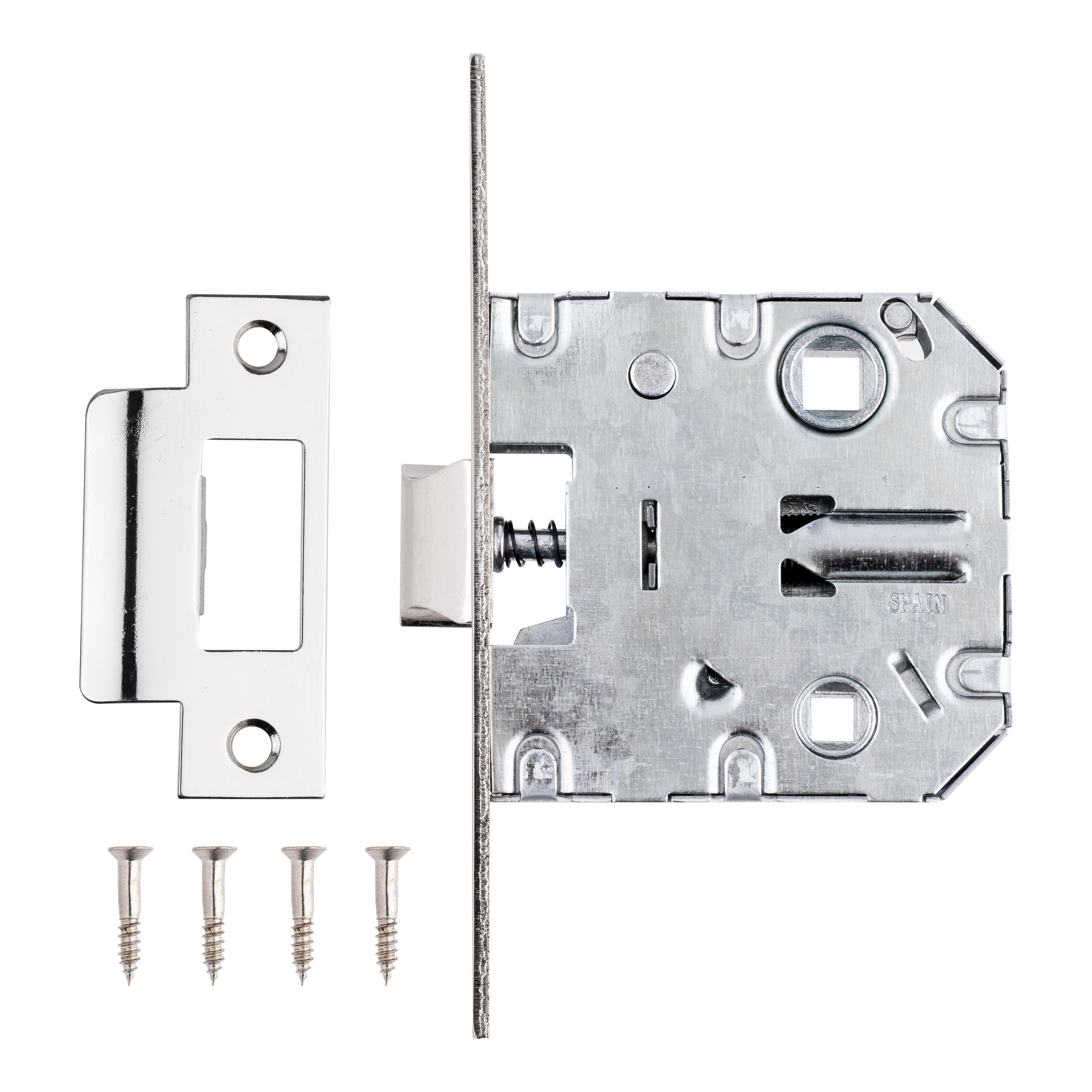 PICAPORTE UNIFICADO 50  MM. CANTO RECTO 47  MM. NIQUELADO  YALE - 4