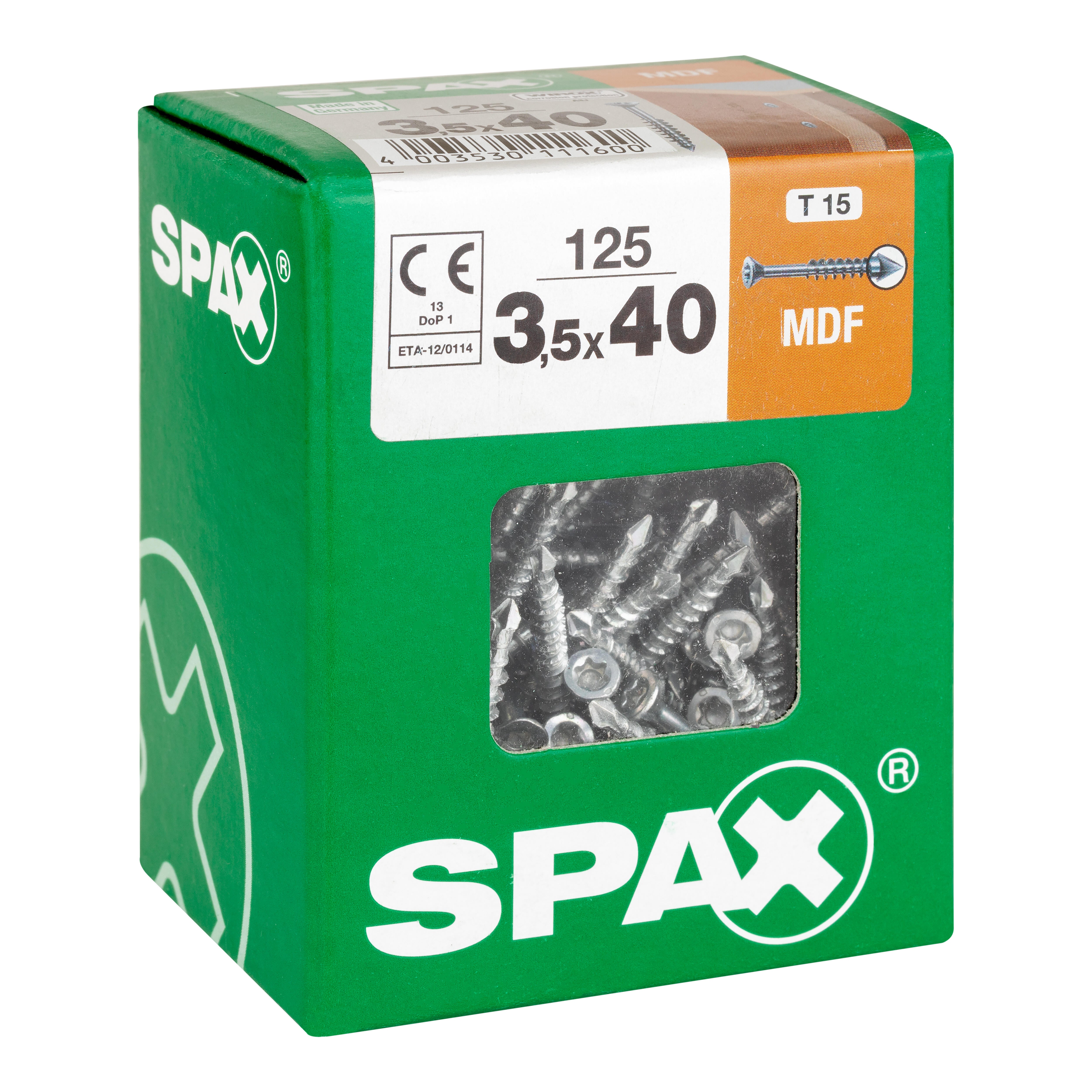 TORNILLOS TIRAFONDO PARA MADERA CINCADOS 3,5X40MM. 125UDS - 5