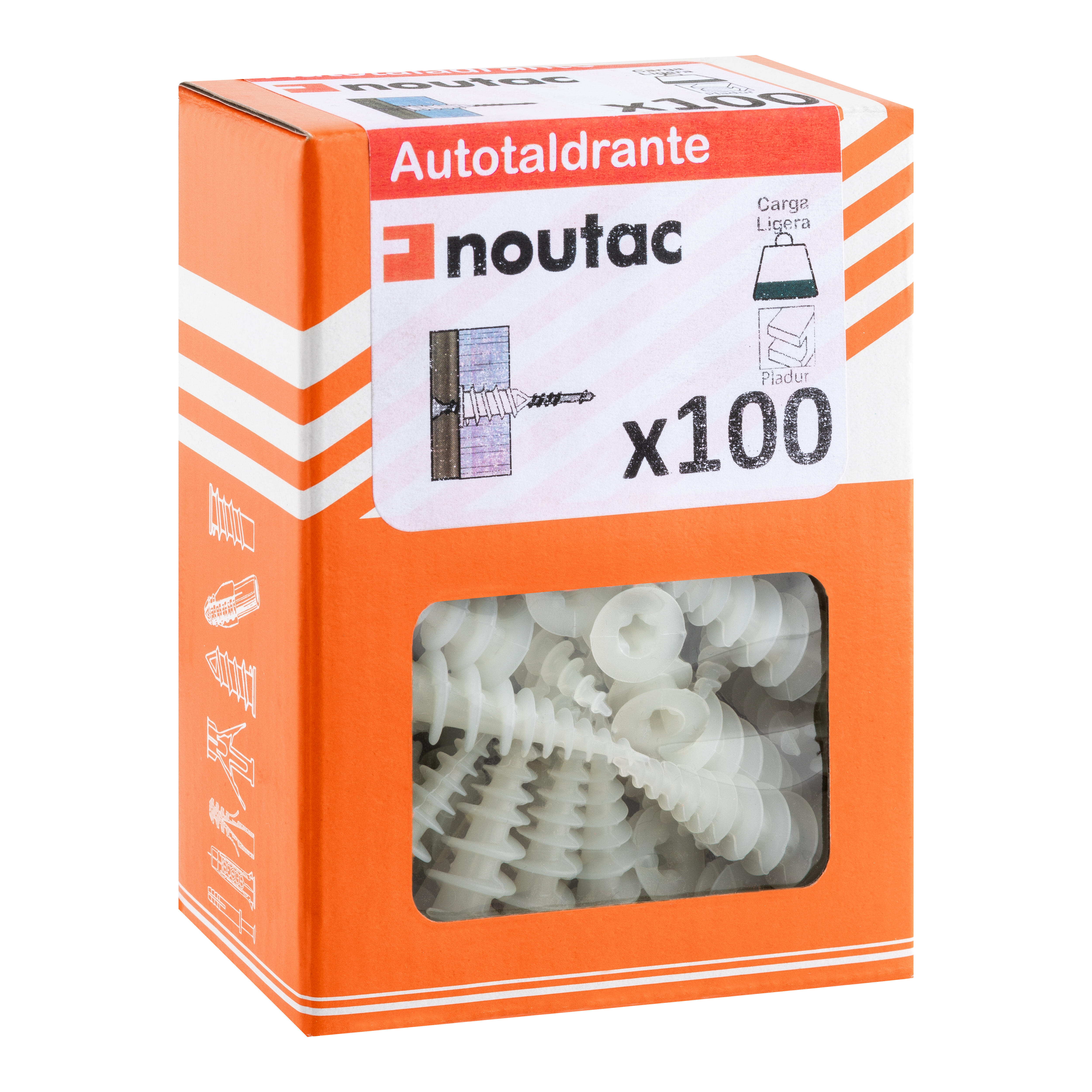 TACO NYLON PARA PLACA CARTÓN YESO DIÁMETRO 15MM LONGITUD 35MM NOUTAC 100UDS - 2