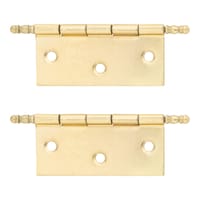 BISAGRA HIERRO 60 X 50  MM. CON REMATE LATONADA. 2 UDS - 2