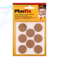 FIELTRO ADHESIVO REDONDOS  27 MM MARRON. 8 UDS - 2