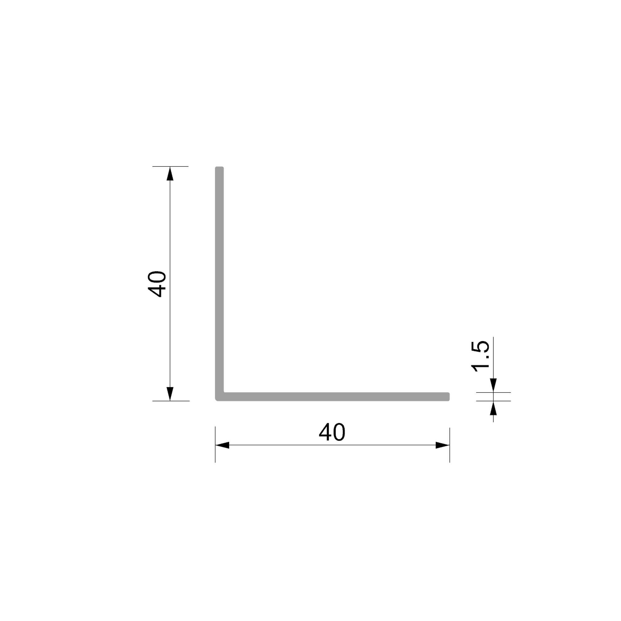 ANGULO PVC BLANCO 40X40X1.5MM 2,6M - 4