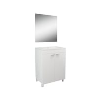 MUEBLE DE BAÑO CON ESPEJO LC1 BLANCO 60X45CM - 2