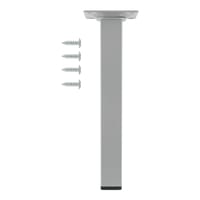 PATA MUEBLE ACERO CUADRADA 200MM 25x25MM GRIS. 1UD - 2