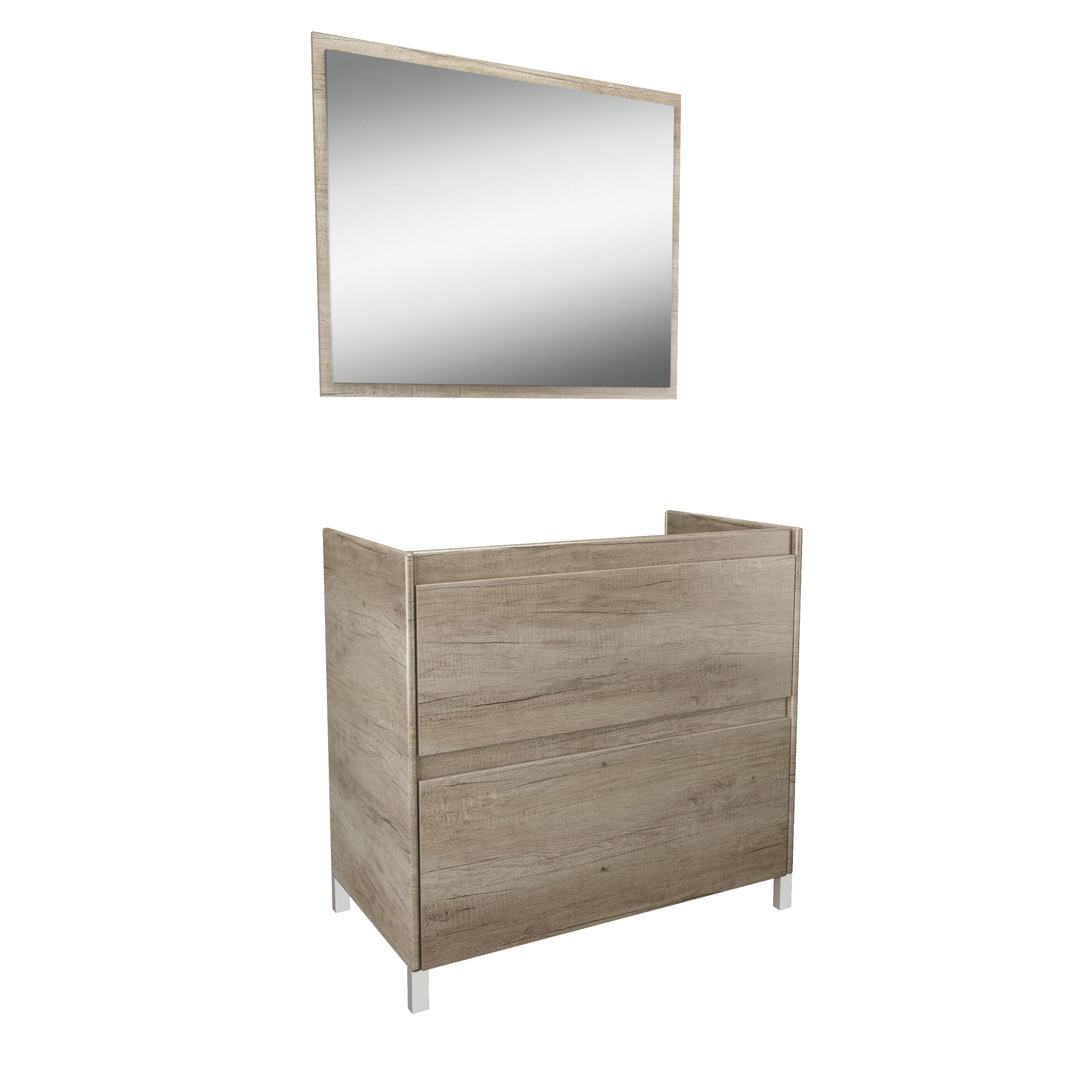 MUEBLE DE BAÑO CON ESPEJO DAKOTA NORDIK 81X46CM - 3