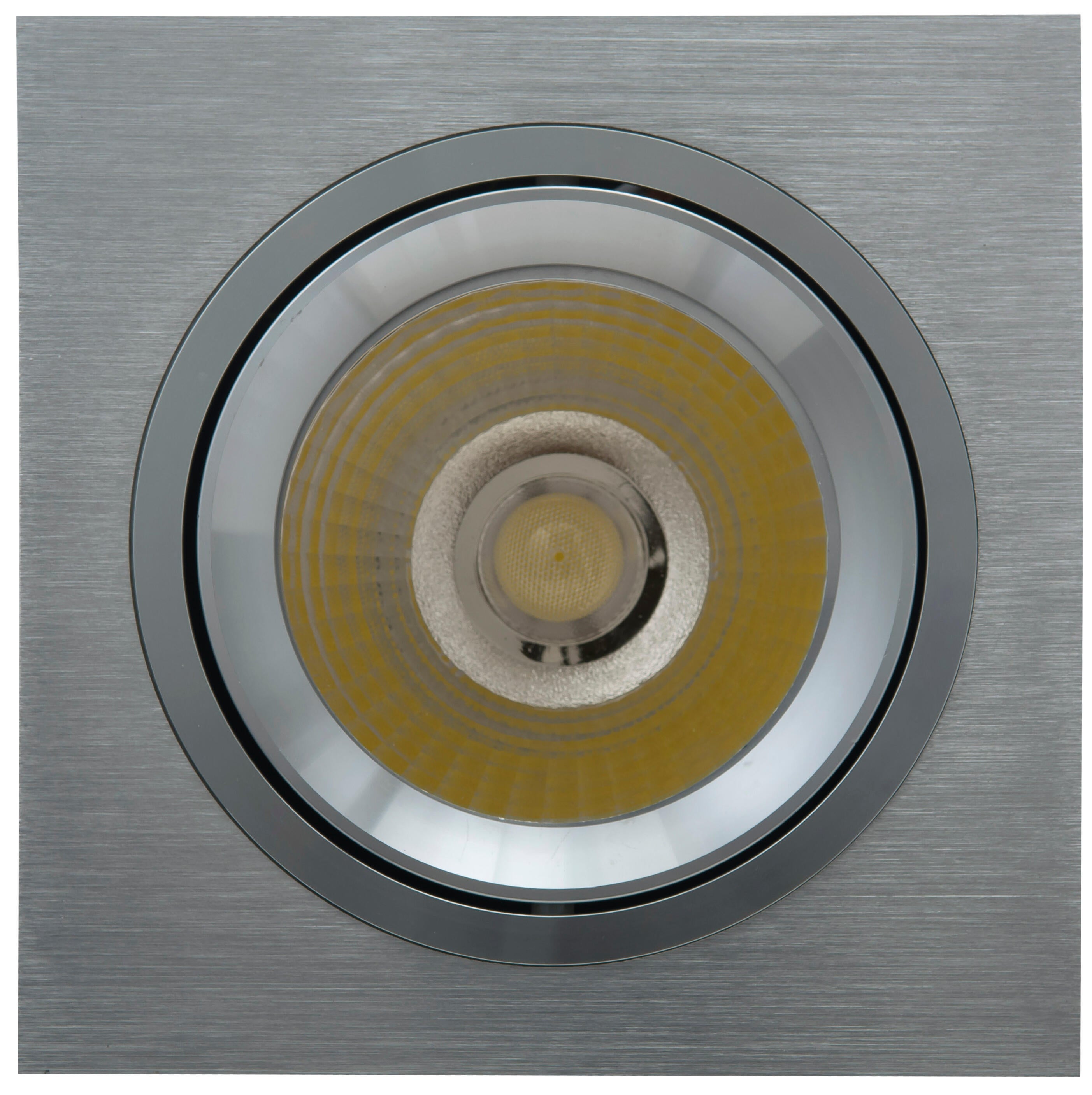 ARO DE EMPOTRAR ALUMINIO CUADRADO BASCULANTE INOXIDABLE - 2