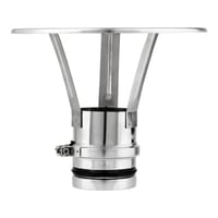 SOMBRERETE INOXIDABLE PARED SIMPLE 80MM - 2