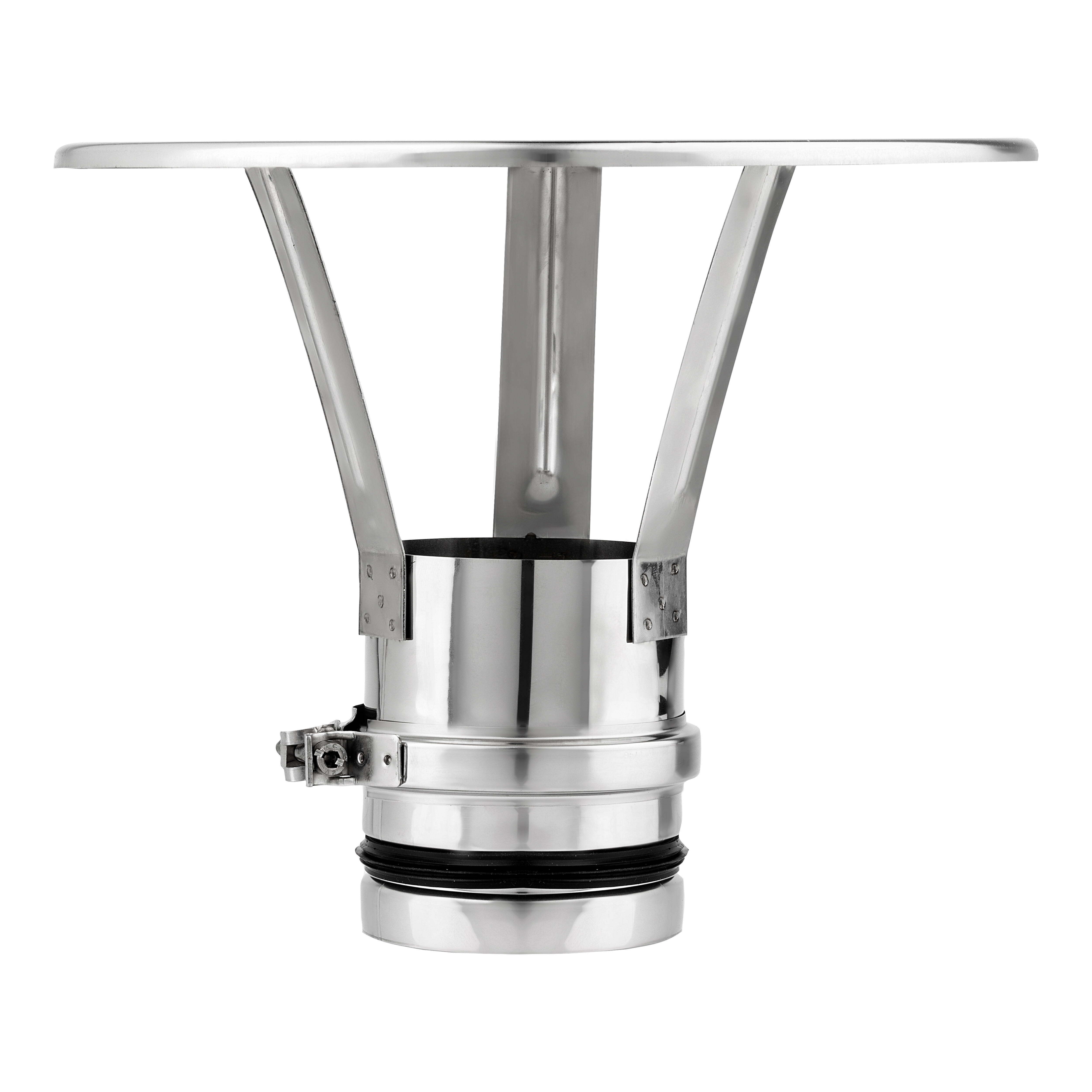 SOMBRERETE INOXIDABLE PARED SIMPLE 80MM - 2