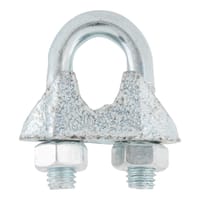 SUJETACABLE ESTRIBO DIN 741 GALVANIZADO 6.5 MM. 10 UDS - 3