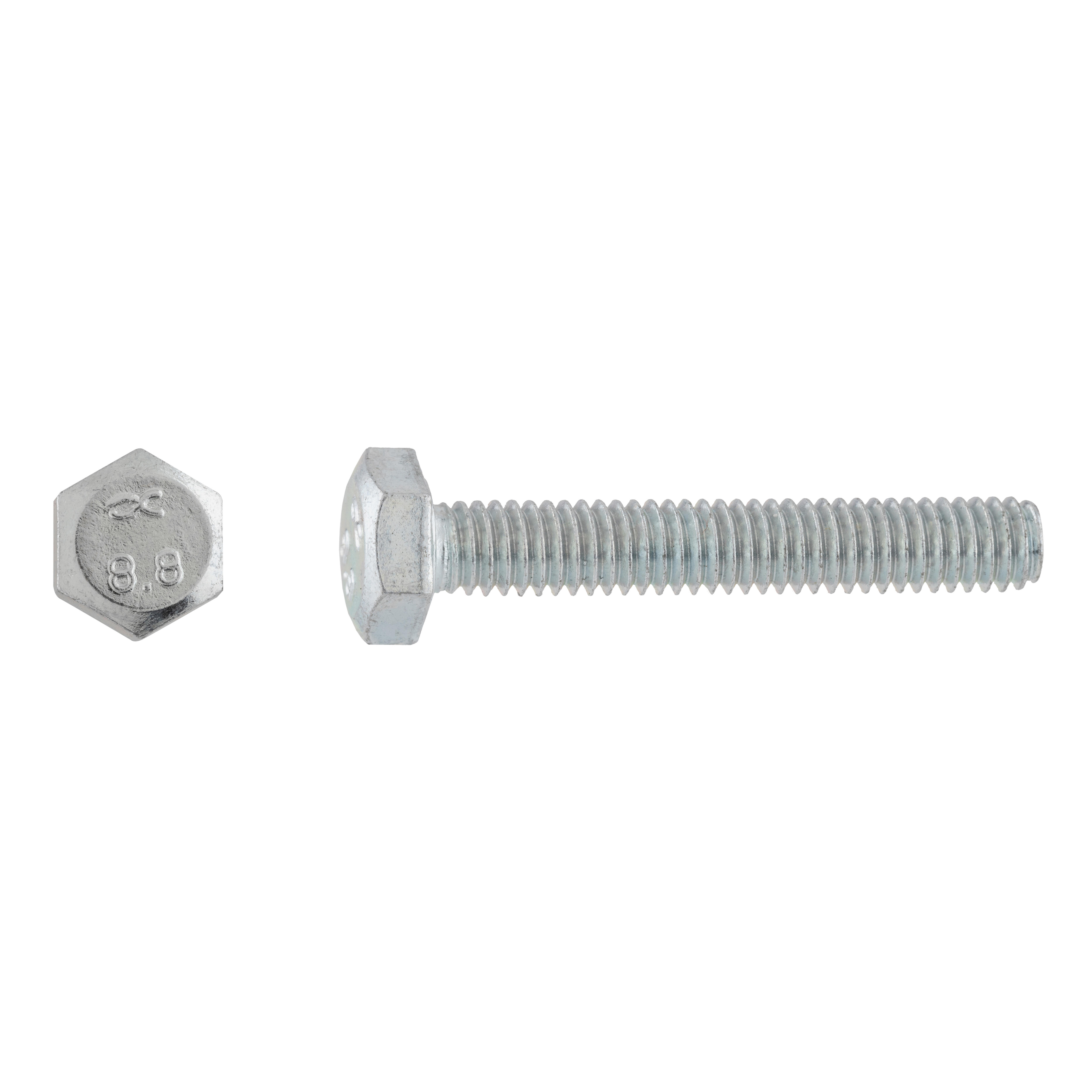 TORNILLOS MÉTRICOS HEXAGONALES PARA METAL CINCADOS 4X25MM. 500UDS - 2