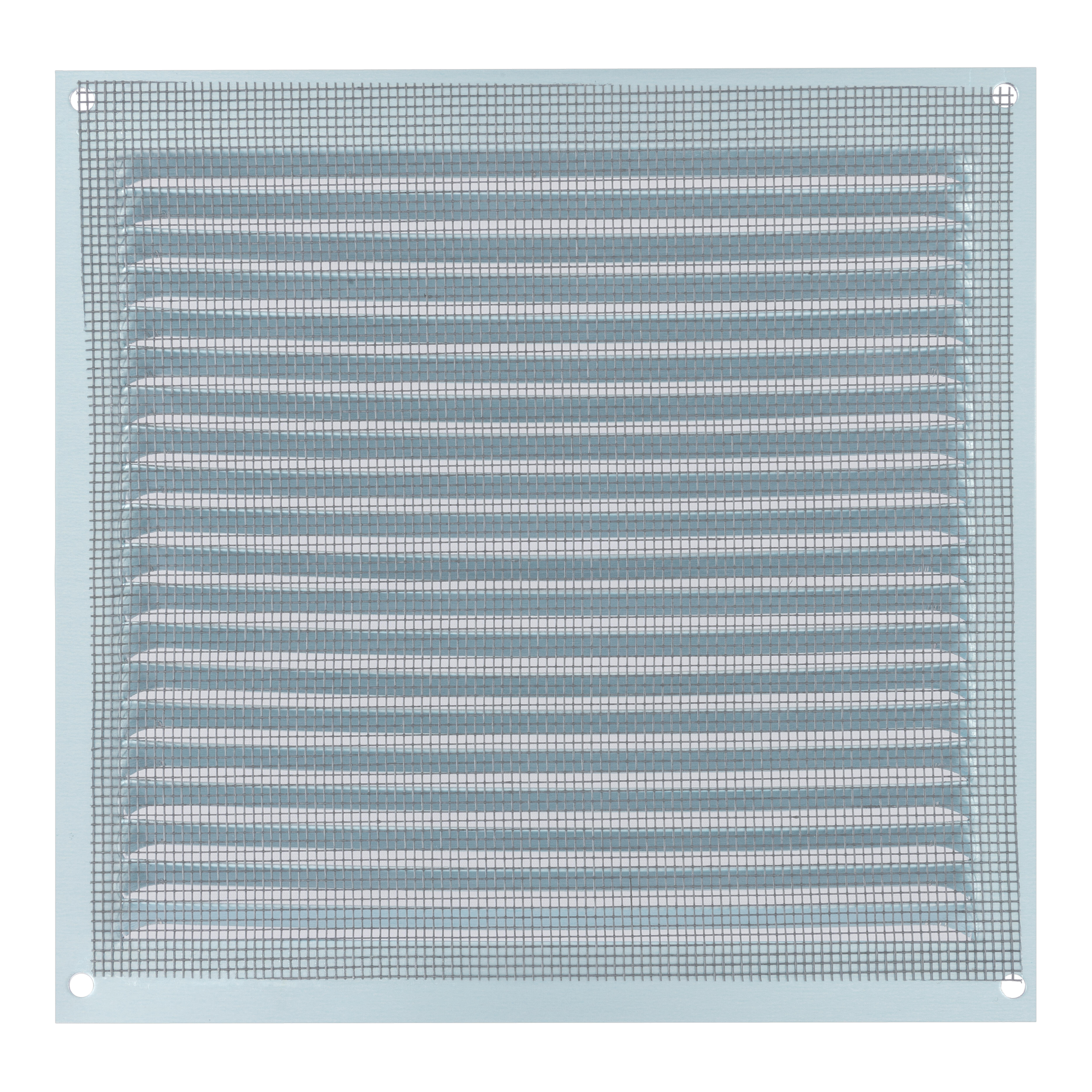 REJILLA DE VENTILACION CON MOSQUITERA SOBREPONER ALUMINIO BRUTO 17 X 17 CM. ESPESOR 0.8  MM - 2