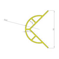 PROTECTOR DE PVC PARA PERFIL DE ACERO - 2