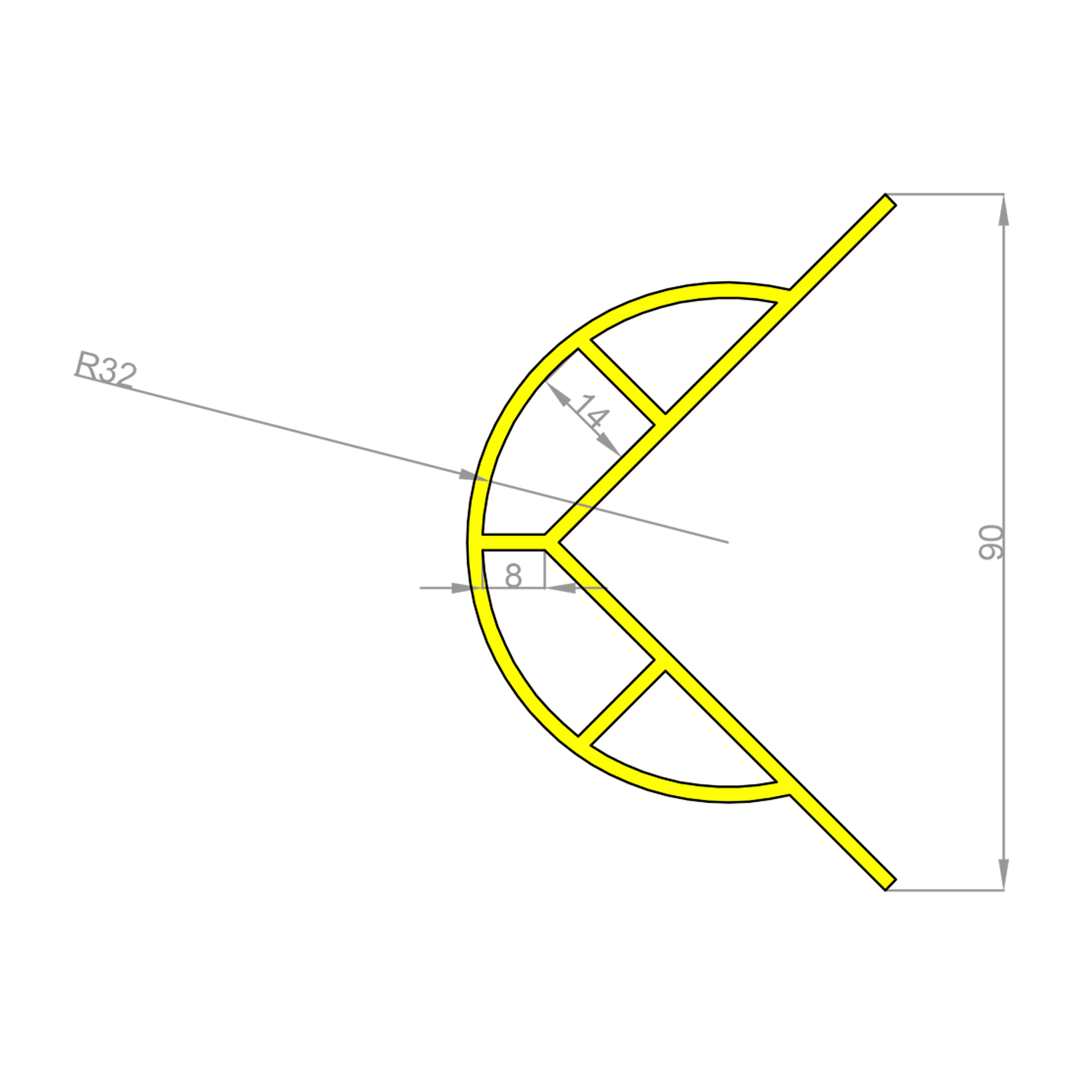 PROTECTOR DE PVC PARA PERFIL DE ACERO - 2