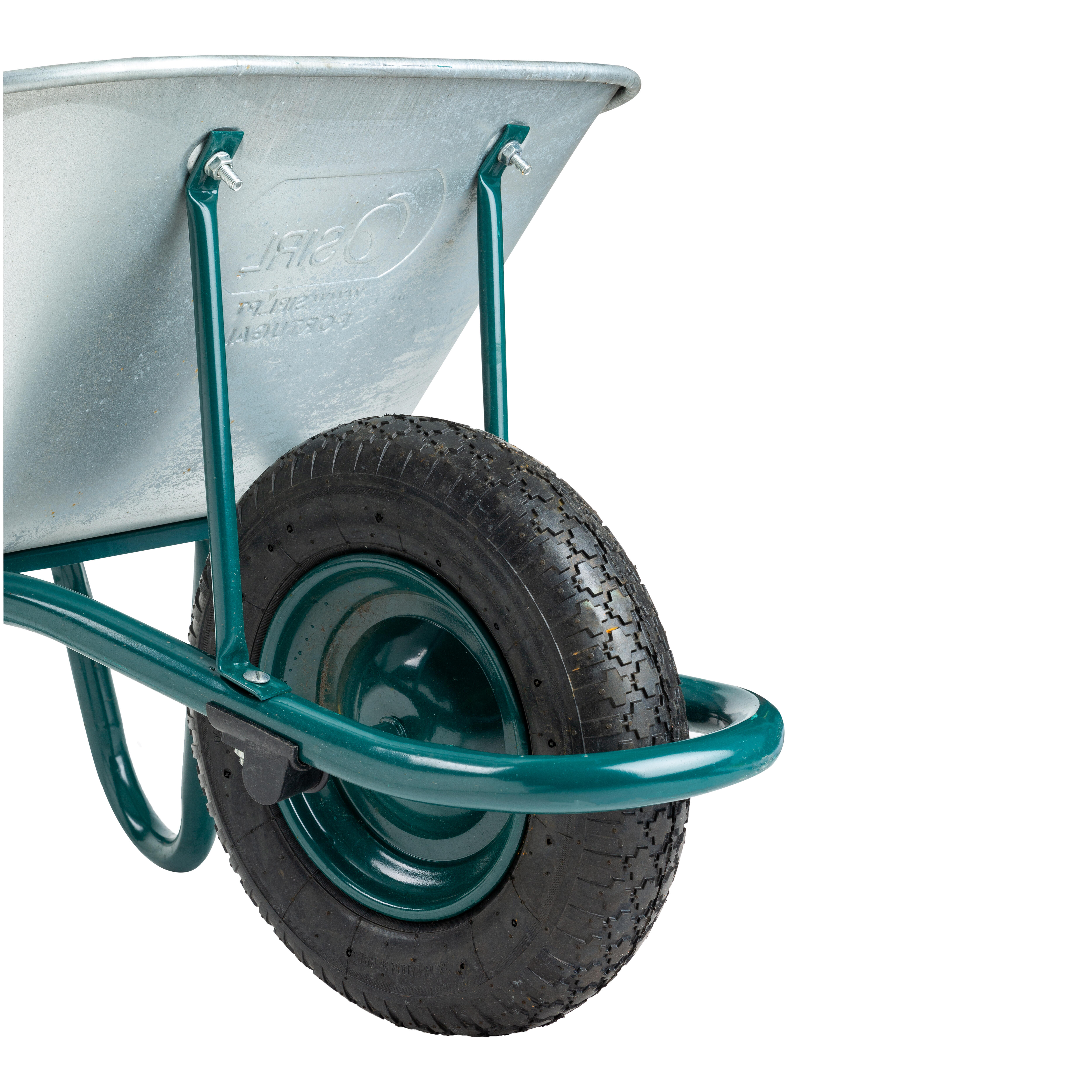 CARRETILLA DE OBRA GALVANIZADA 90L - 2