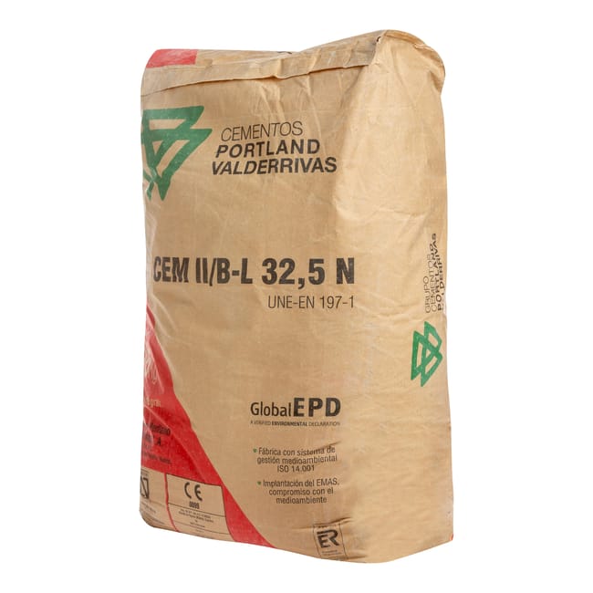 CEMENTO GRIS VALDERRIVAS 32,5N 25 KG - 1