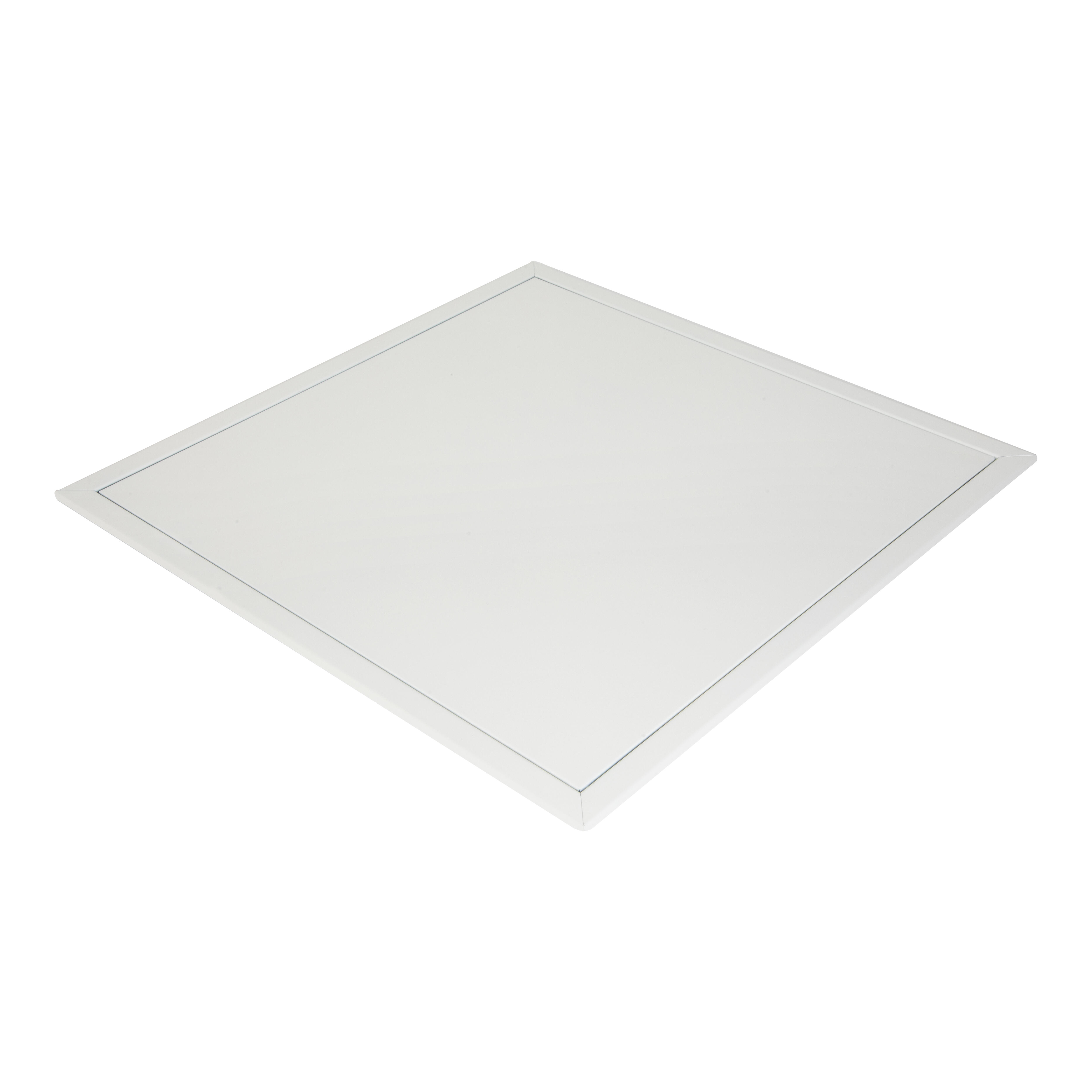 TRAMPILLA METÁLICA BLANCA CLIC 60X60 CM - 3