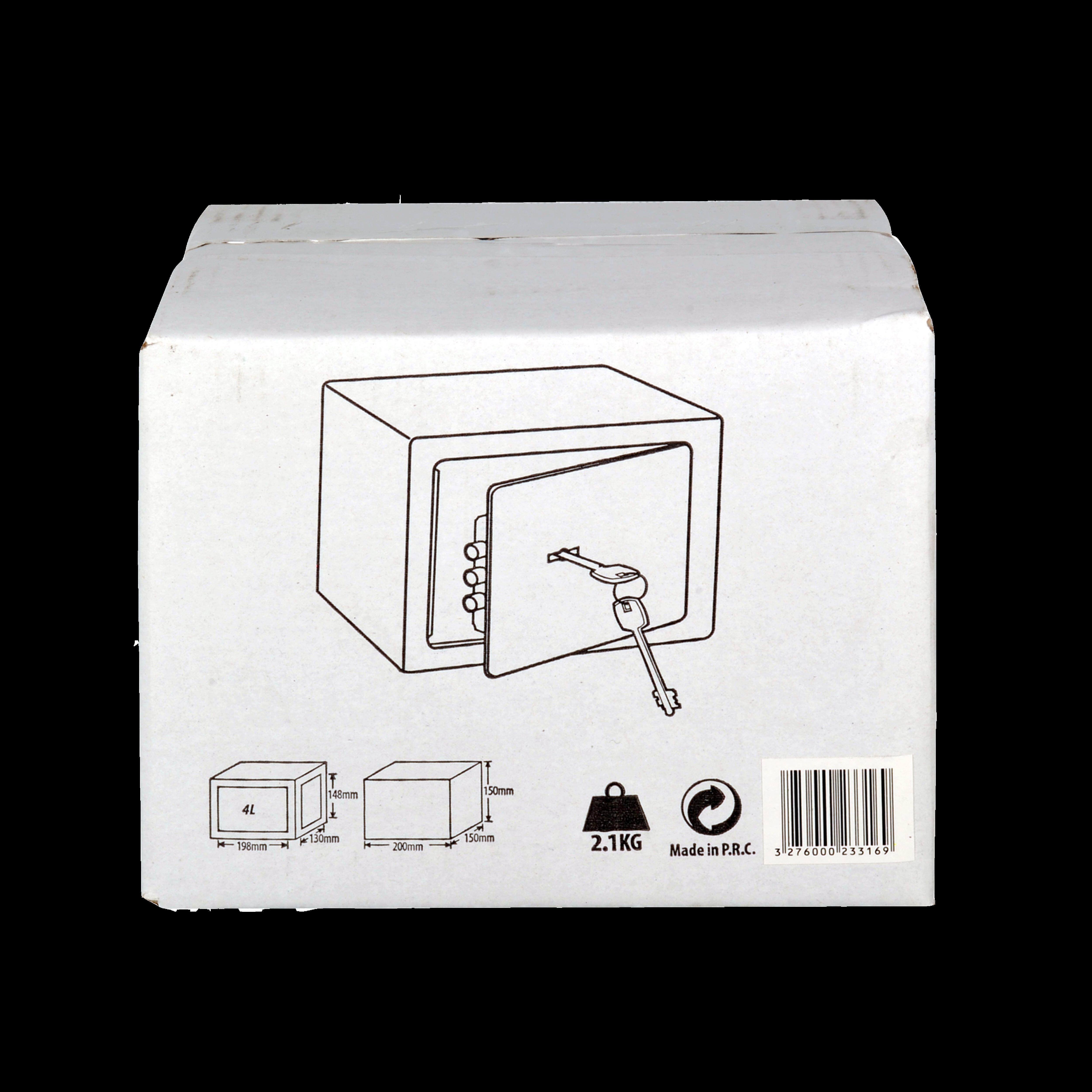 CAJA FUERTE ELECTRÓNICA DE APERTURA CÓDIGO DE SOBREMESA DE TAMAÑO PEQUEÑO 9L - 4