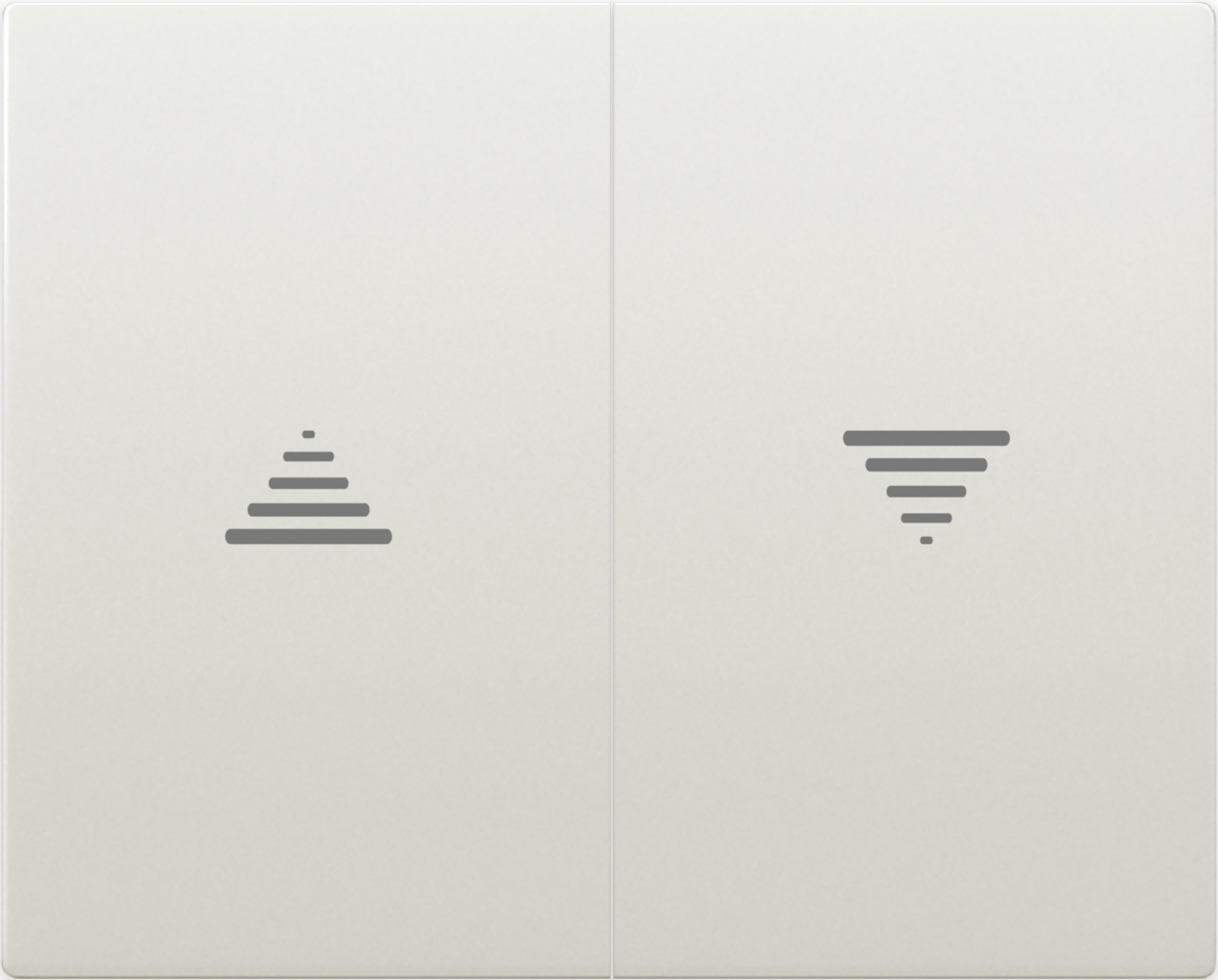 TECLA PERSIANA SERIE IRIS COLOR BLANCO - 2