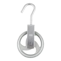 POLEA DE POZO SIN GUARDA  140 MM - 2