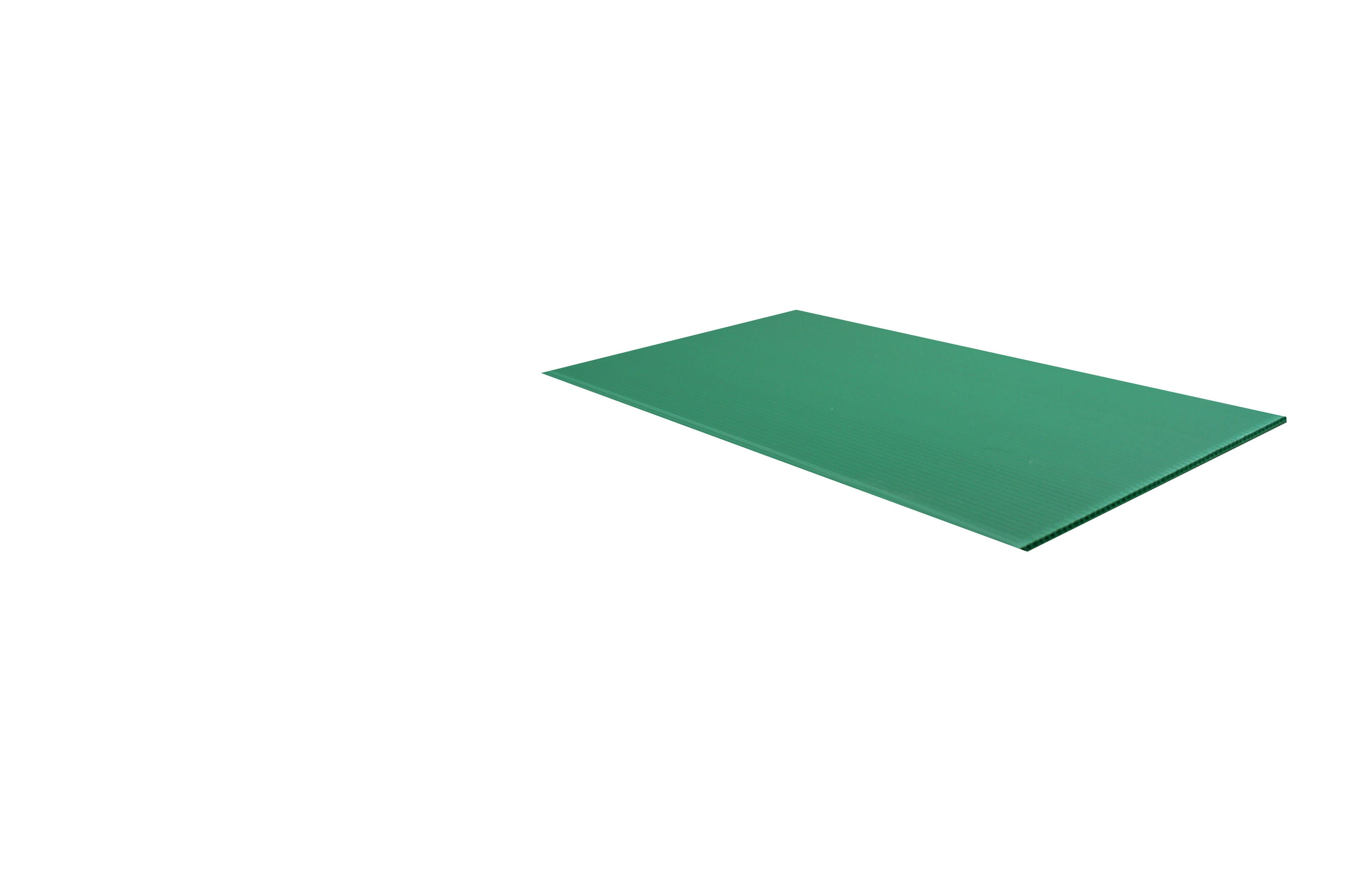 POLIPROPILENO ALVEOLAR VERDE  200 X 100 X 0,25 CM - 2