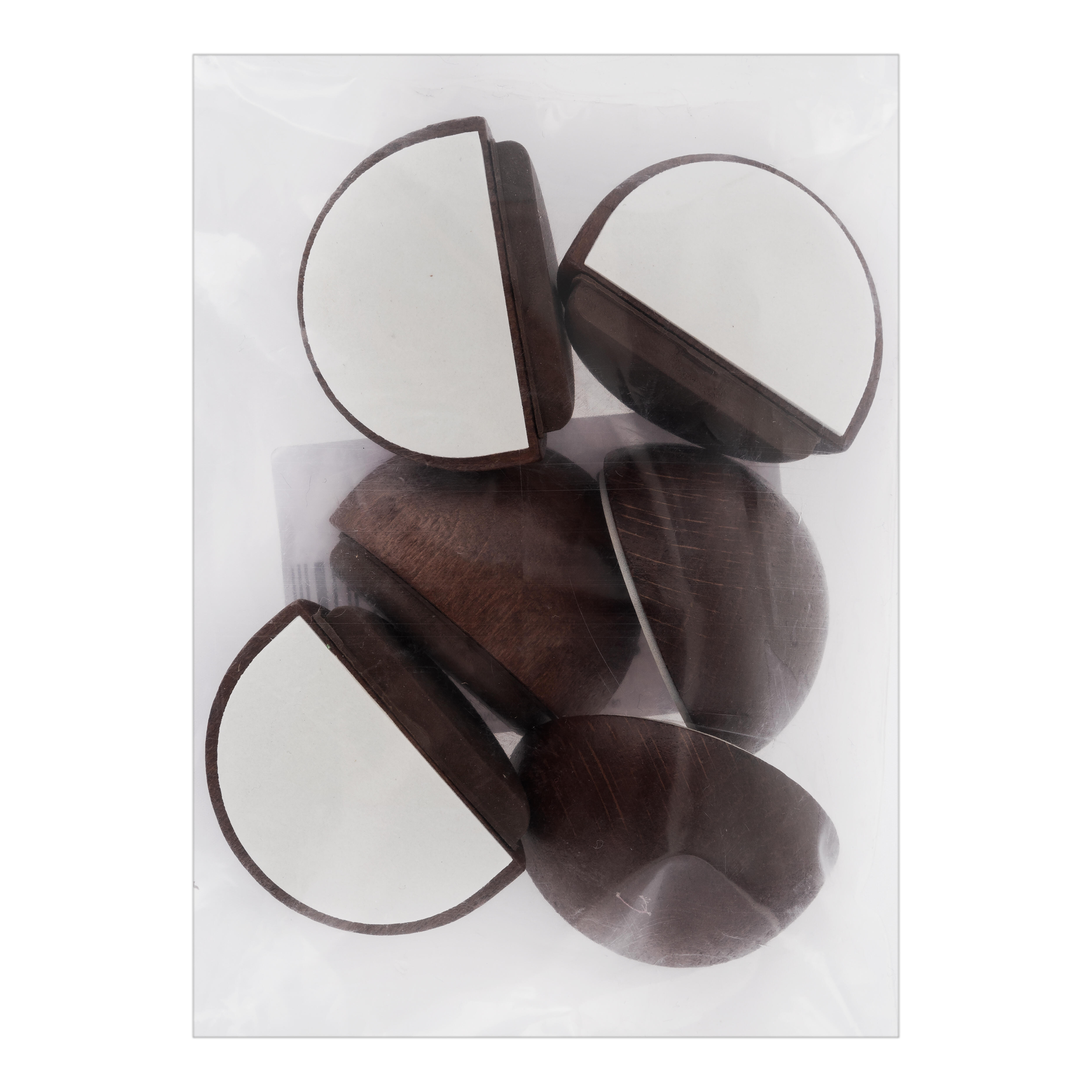 TOPE DE MADERA PARA PUERTA ADHESIVO CON JUNTA DE SILICONA 2039 INOFIX SAPELLY. 6 UDS - 3