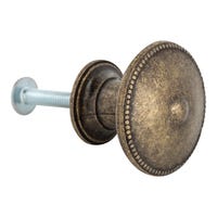 POMO MUEBLE ZAMAK MARRÓN 32MM - 2