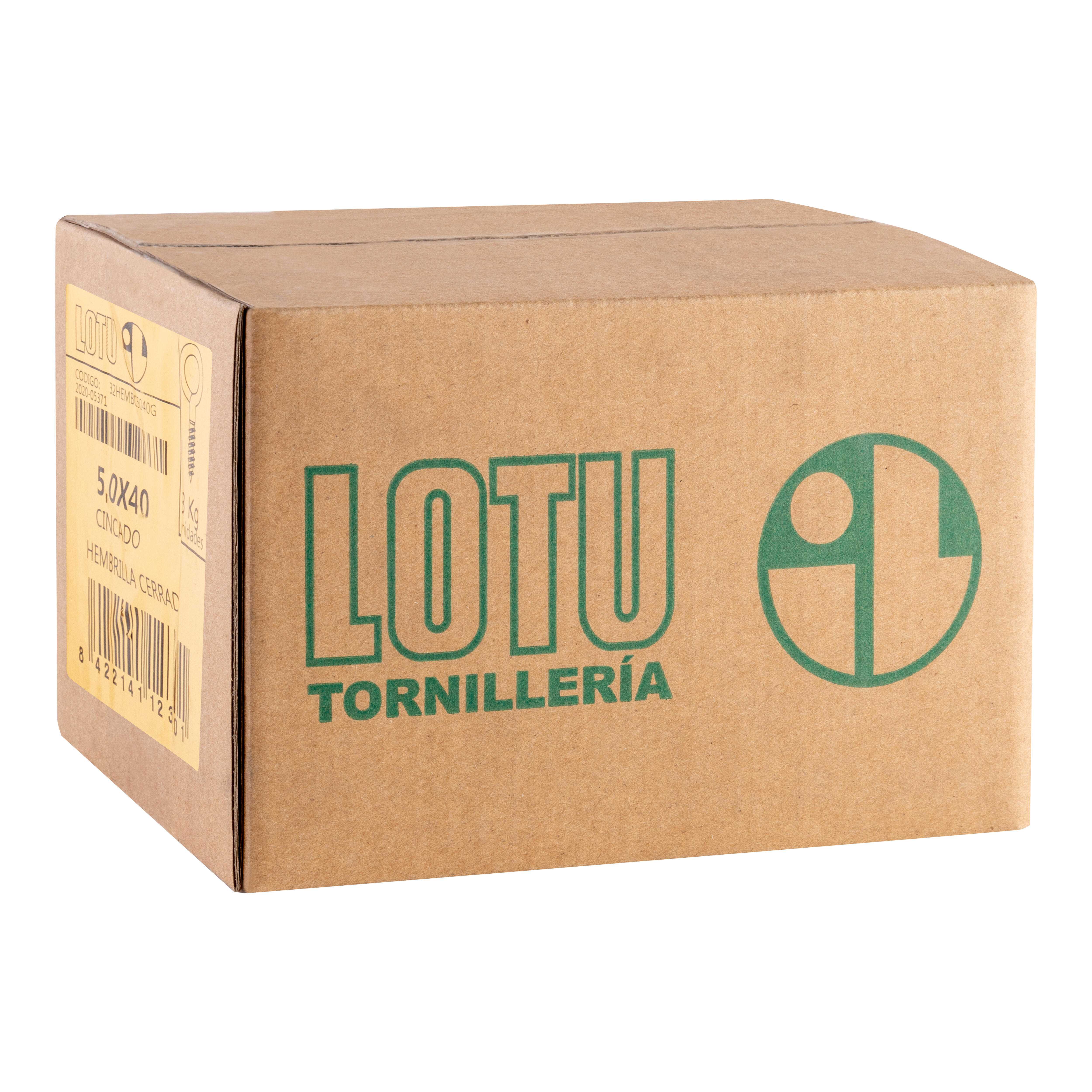 HEMBRILLA CERRADA ACERO CINCADO 5 X 40  MM. 3 KG - 3