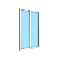 BALCONERA ALUMINIO CORREDERA BLANCA 120X200CM - 2