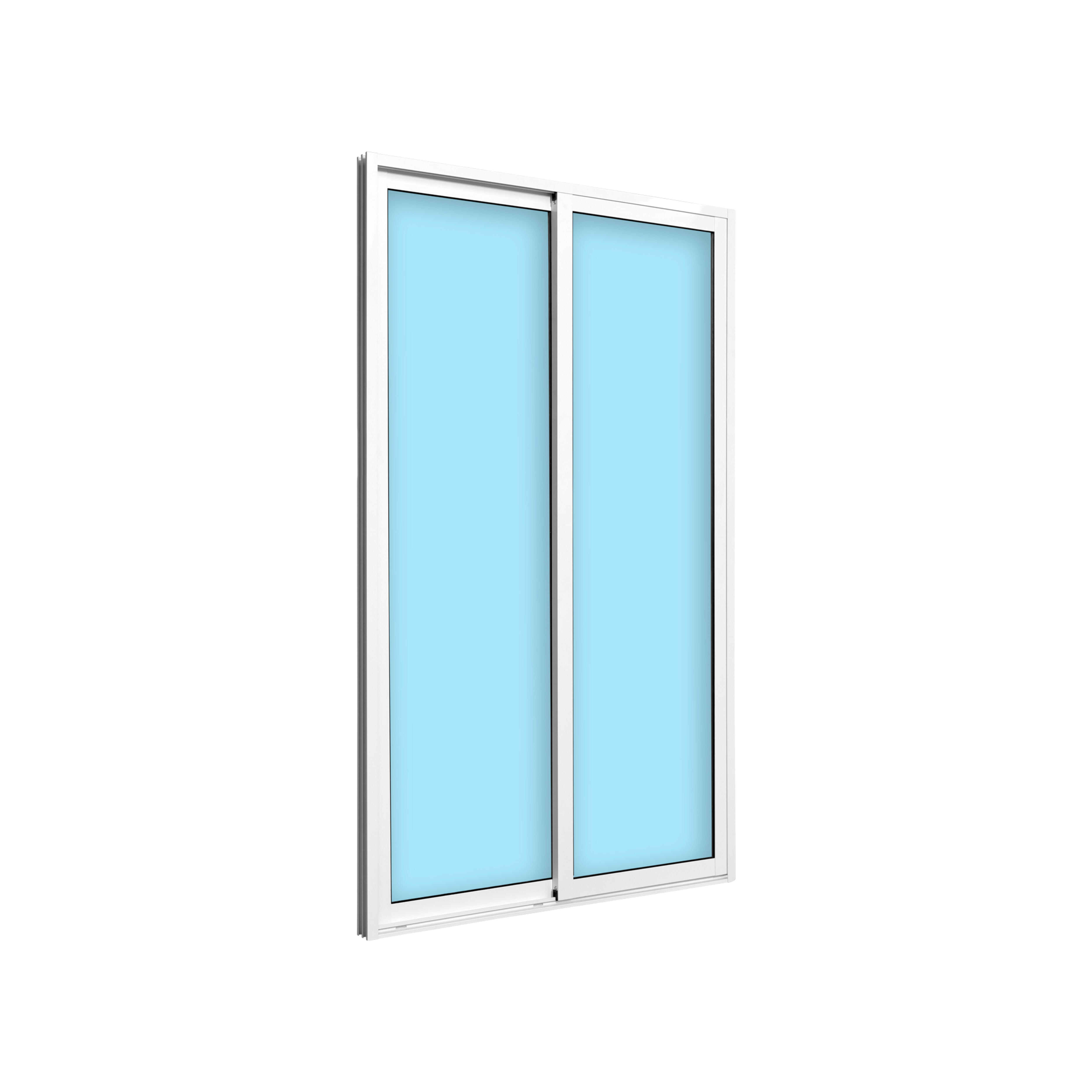 BALCONERA ALUMINIO CORREDERA BLANCA 120X200CM - 2