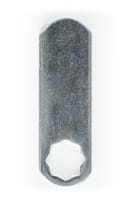 CERRADURA DE BUZON METALICA RECTA NÍQUEL ARREGUI - 2