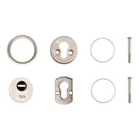 ESCUDO DE SEGURIDAD CUADRADO PARA CERRADURA ACABADO EN NIQUEL YALE - 3