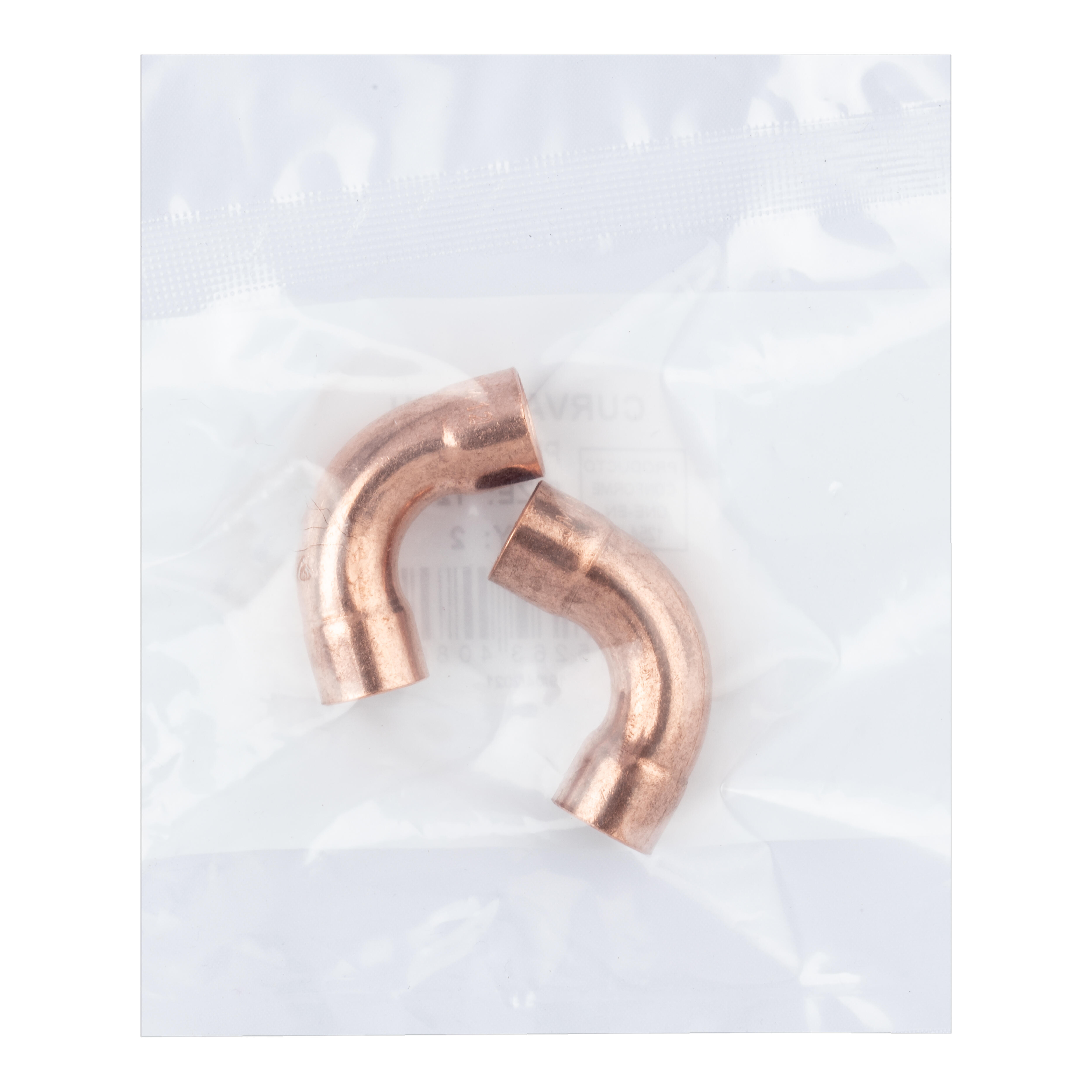 CURVA 90º Ø12MM COBRE HEMBRA 2 UNIDADES - 3
