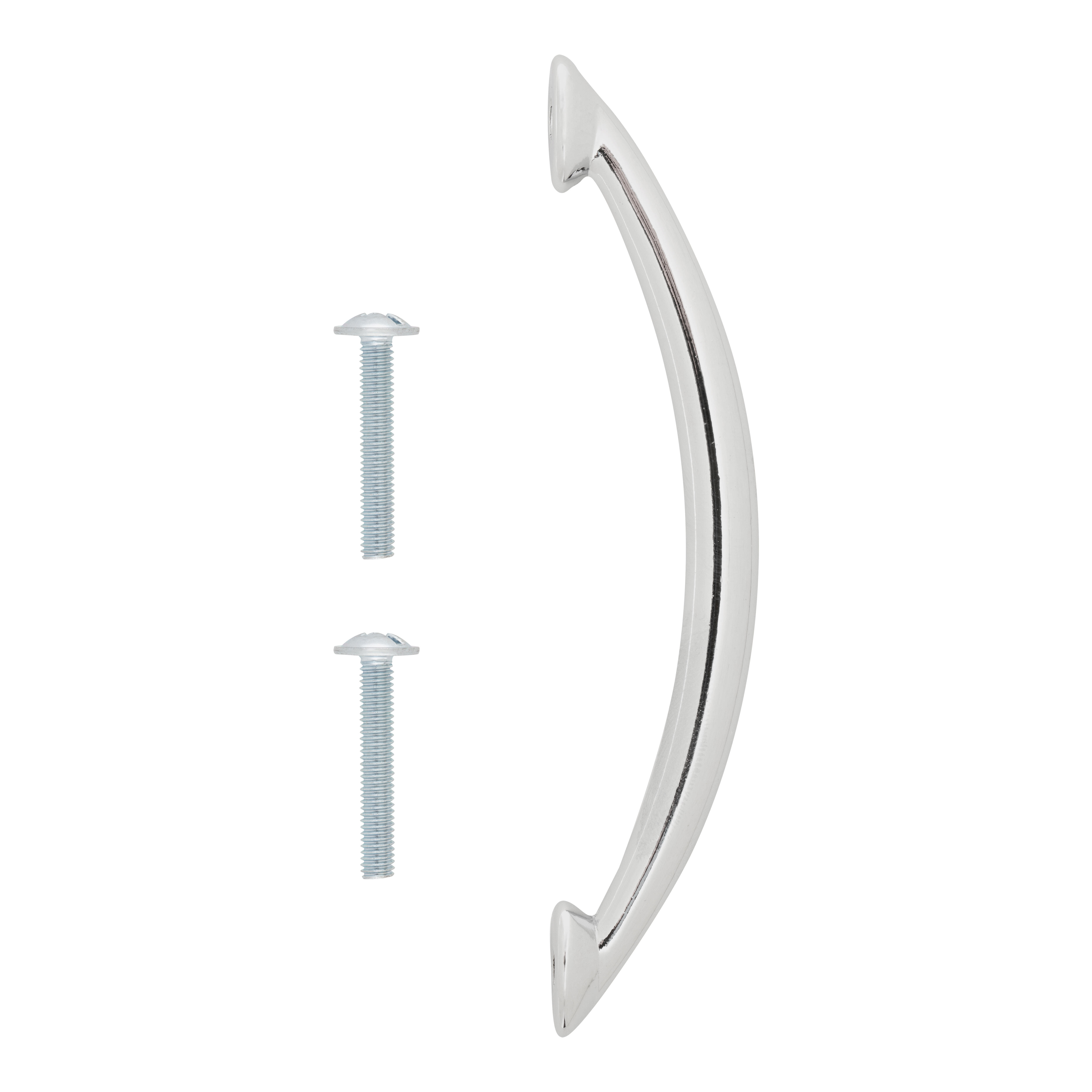 TIRADOR MUEBLE ZAMAK CROMO BRILLO 1UD  - 2