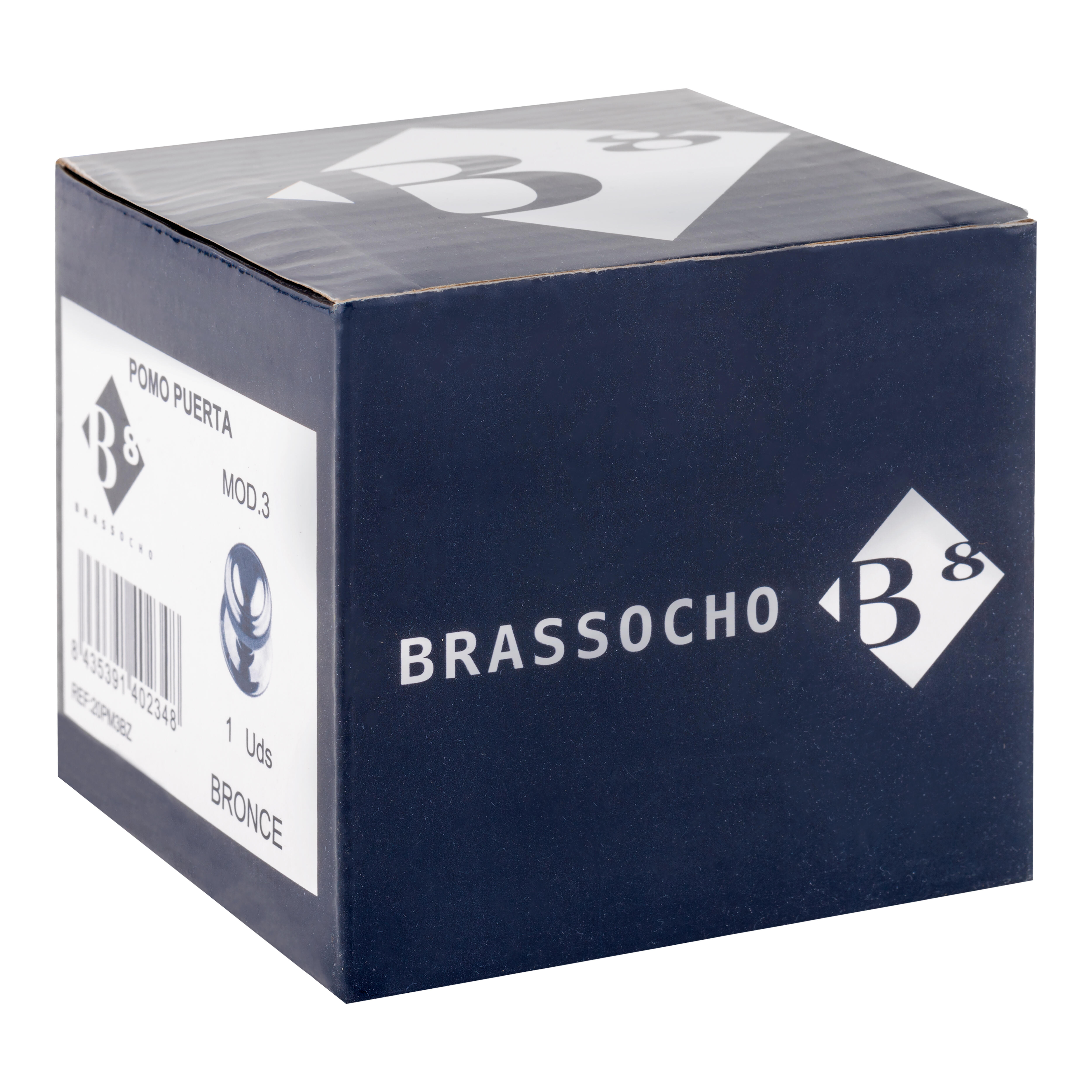 POMO TIRADOR PARA PUERTA DE ENTRADA ACERO INOX BRONCE 3 - 4