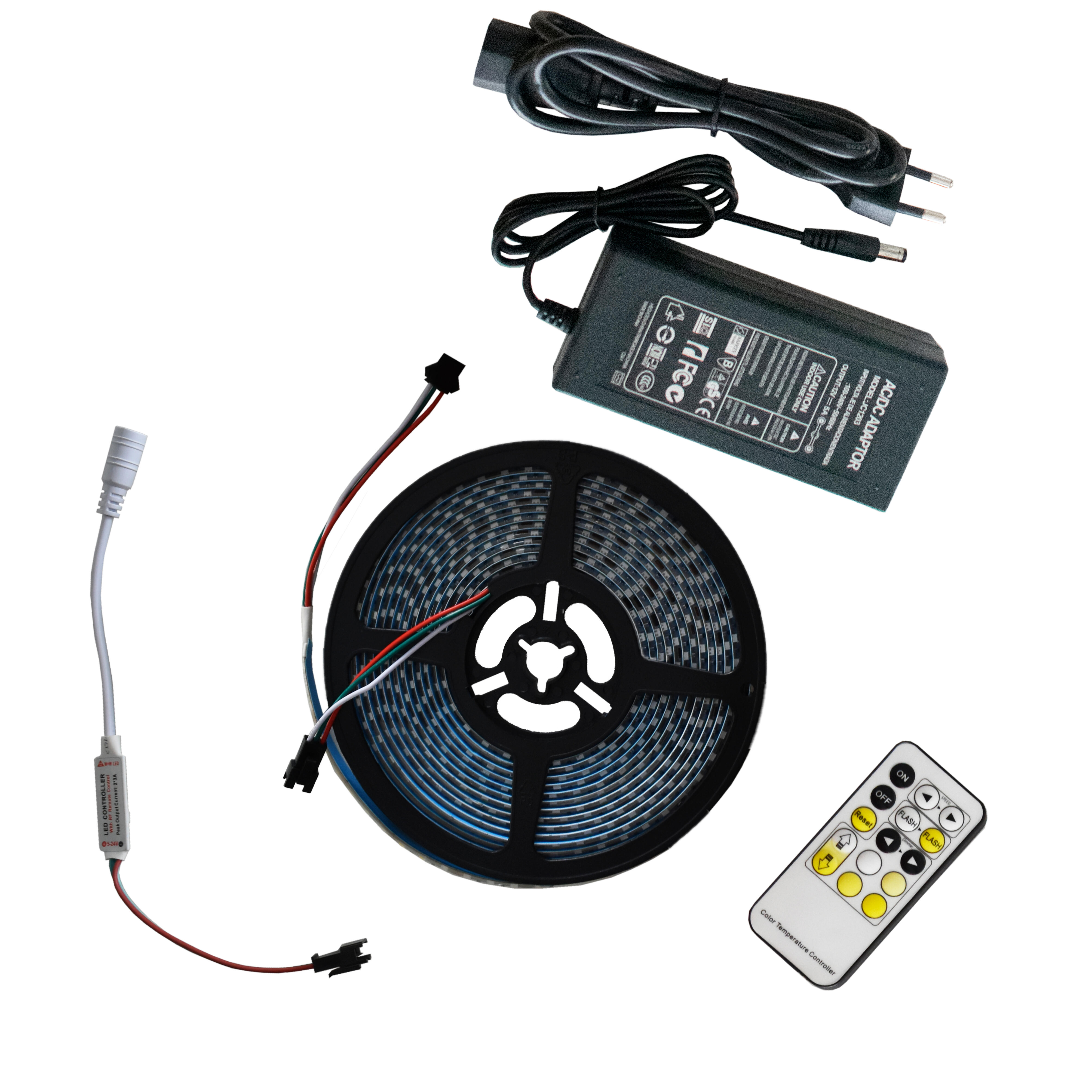 KIT TIRA LED 230V 5M 16W/M LUZ CCT IP65  - 3